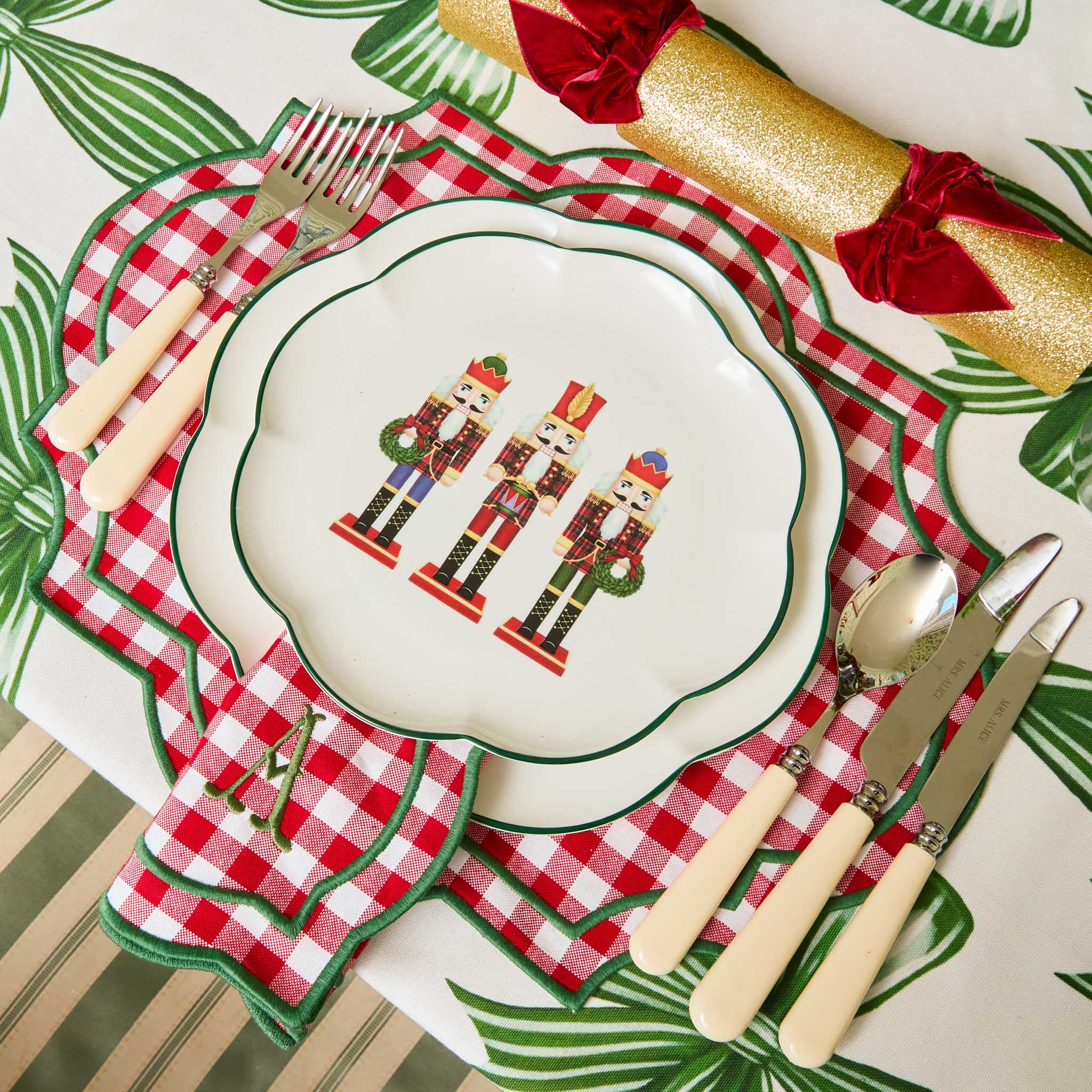 Felix Red & Green Gingham Napkins (Set of 4) - Image 6