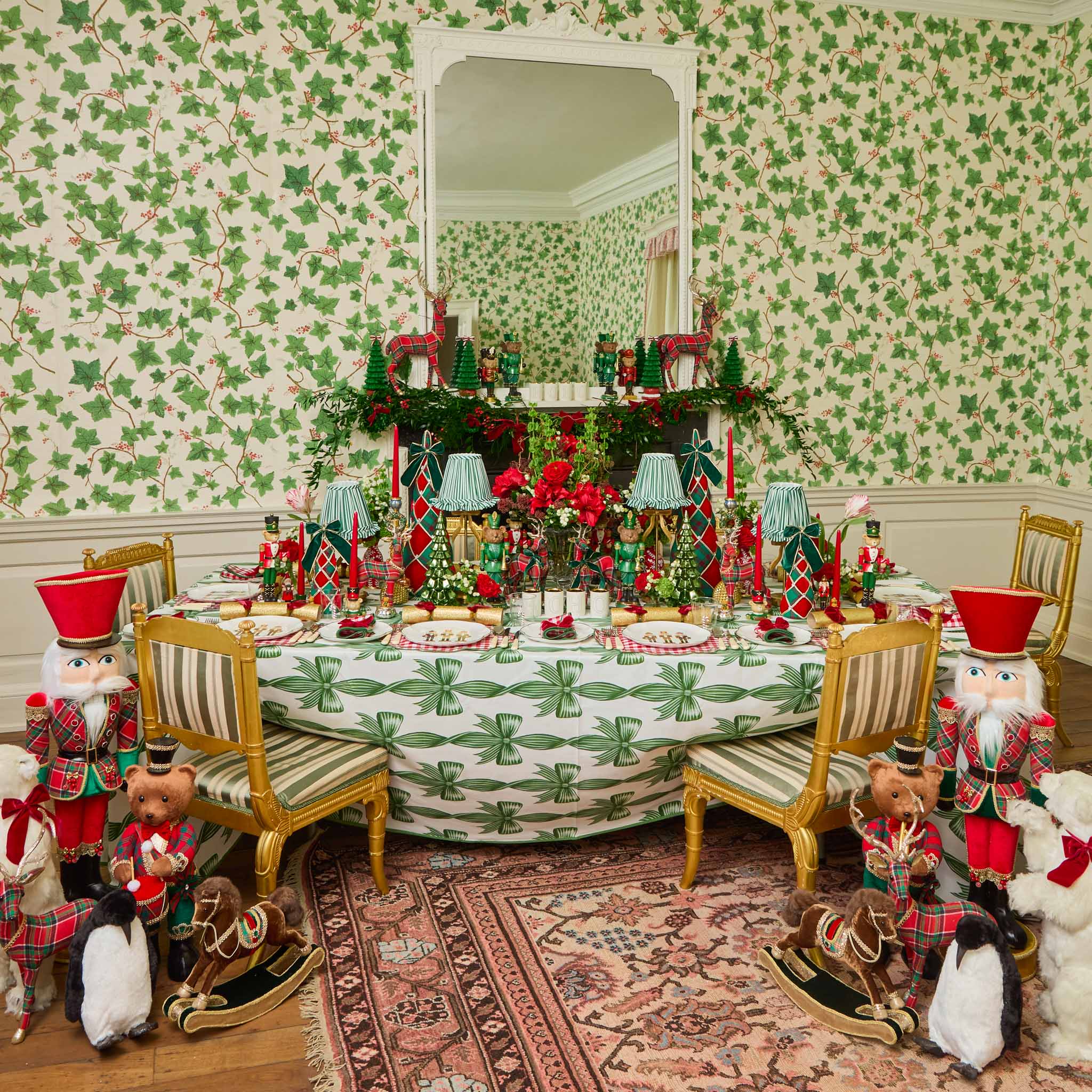 Felix Red & Green Gingham Placemats & Napkins (Set of 4) - Image 5