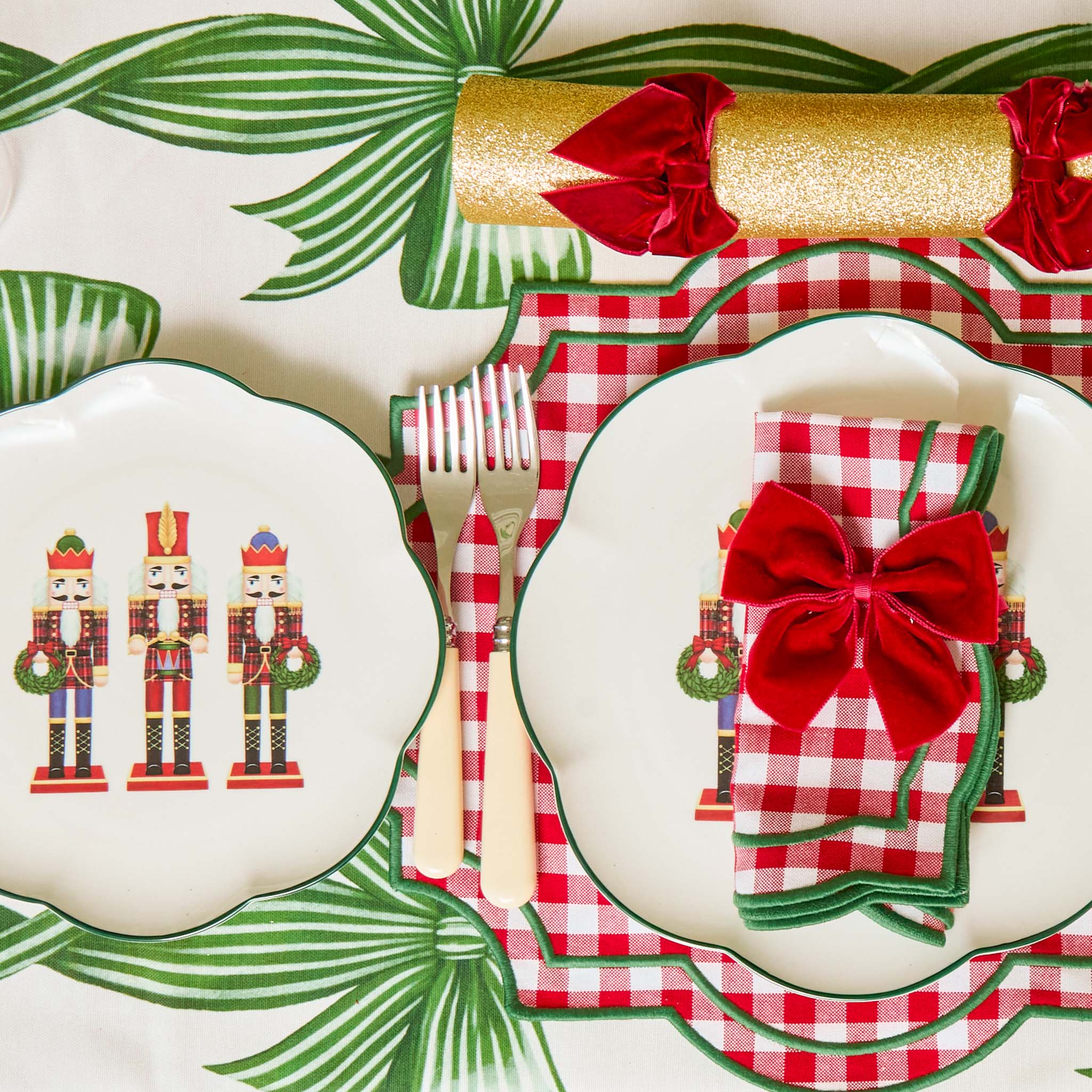 Felix Red & Green Gingham Placemats (Set of 4) - Image 6