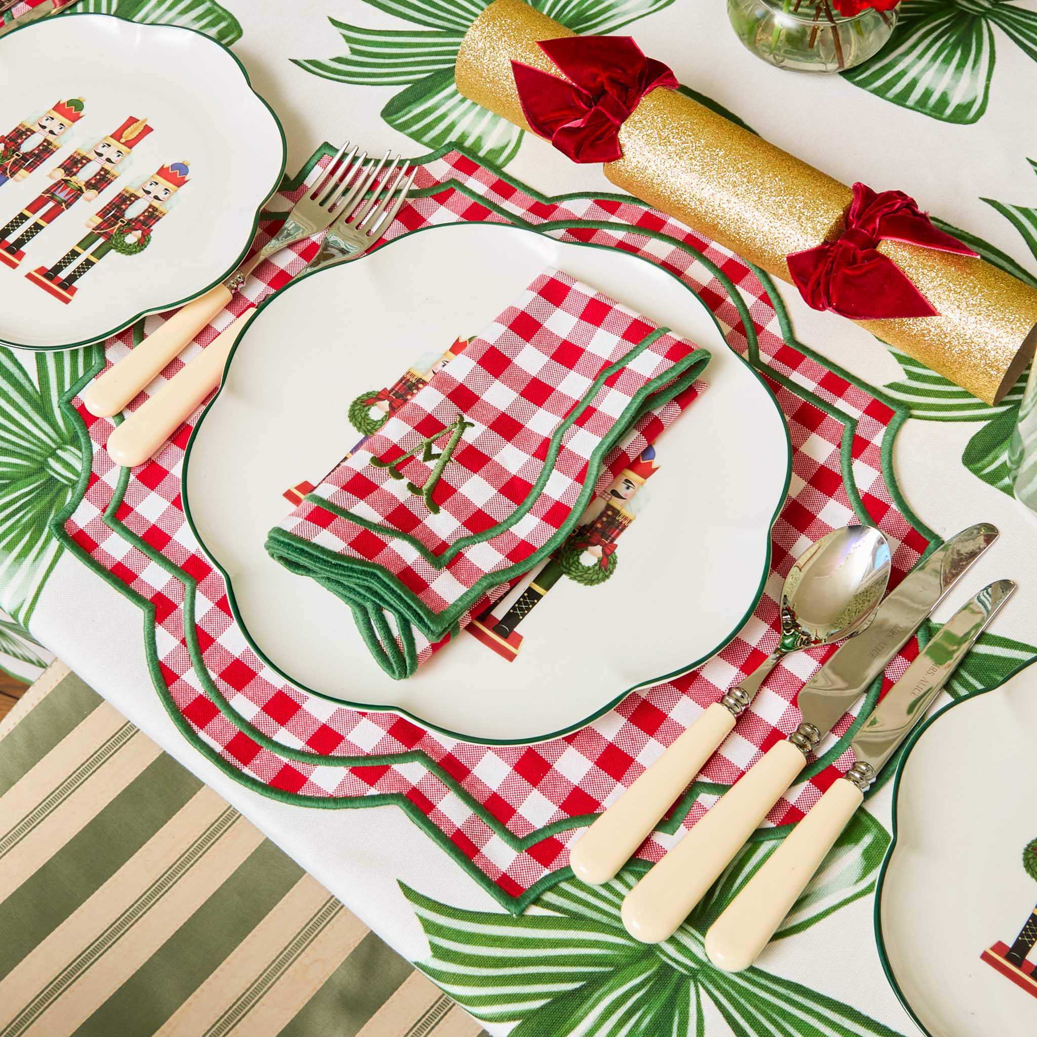 Felix Red & Green Gingham Placemats (Set of 4) - Image 8