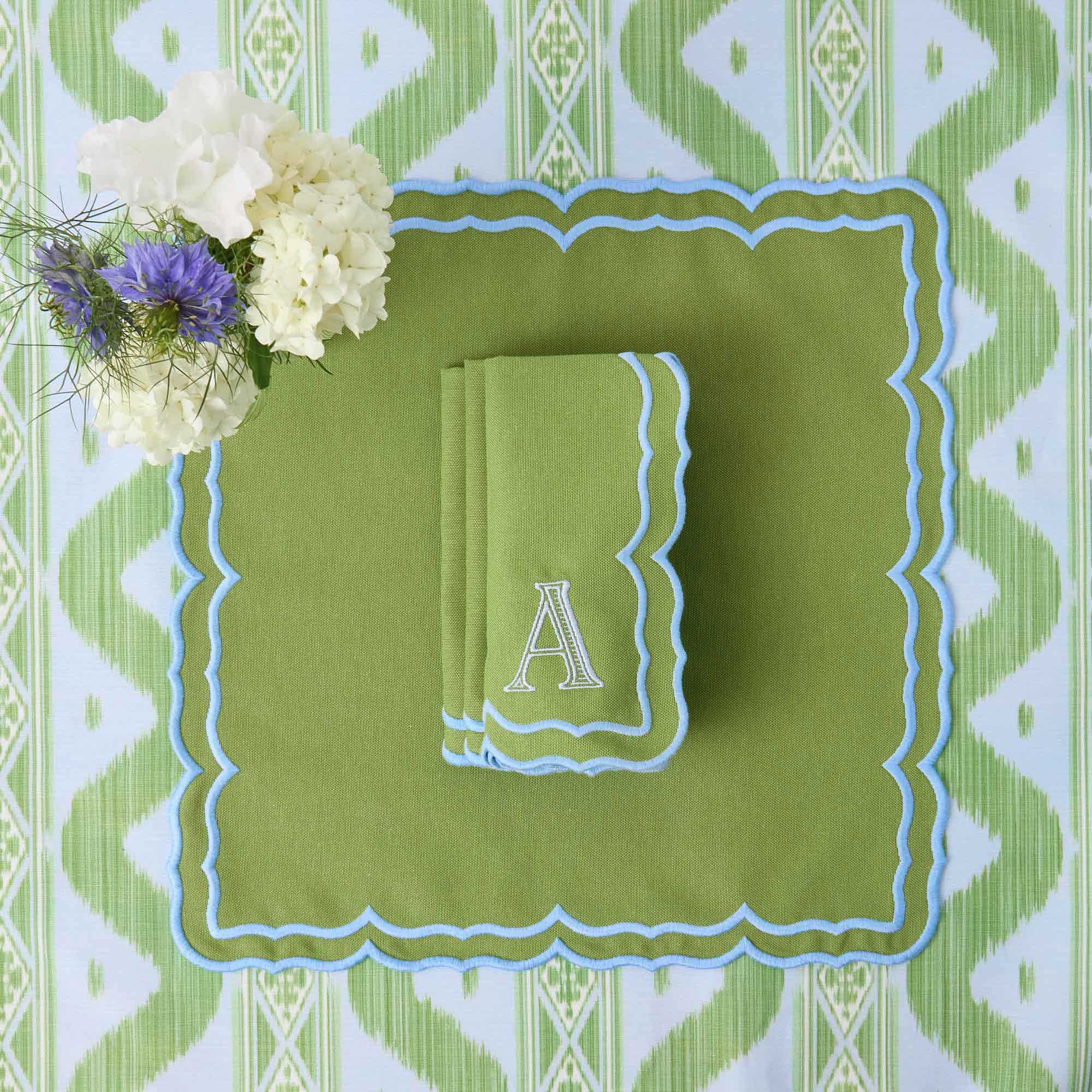 Fleur Green Napkins (Set of 4) - Image 14