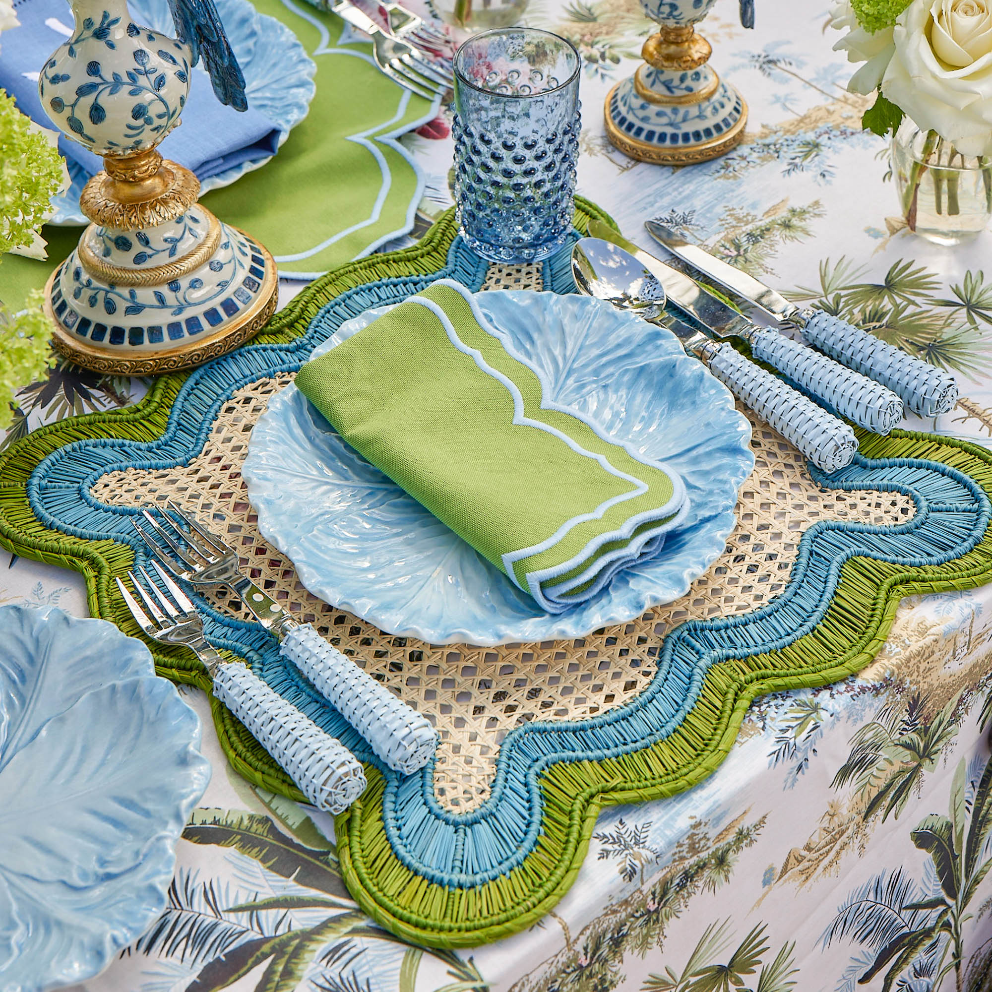 Fleur Green Napkins (Set of 4) - Image 19