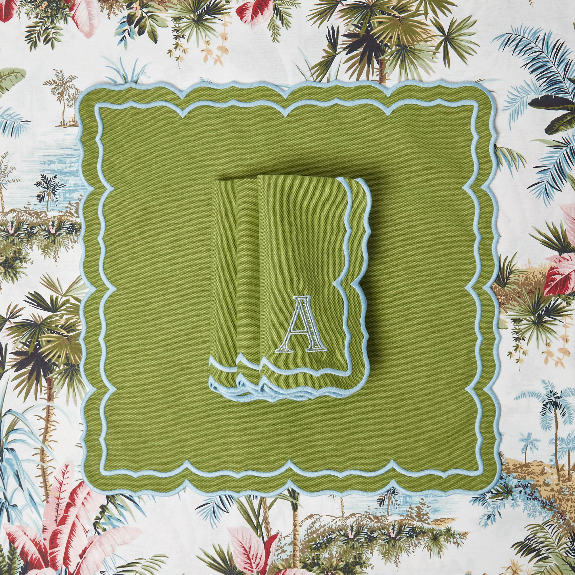 Fleur Green Napkins (Set of 4) - Image 20