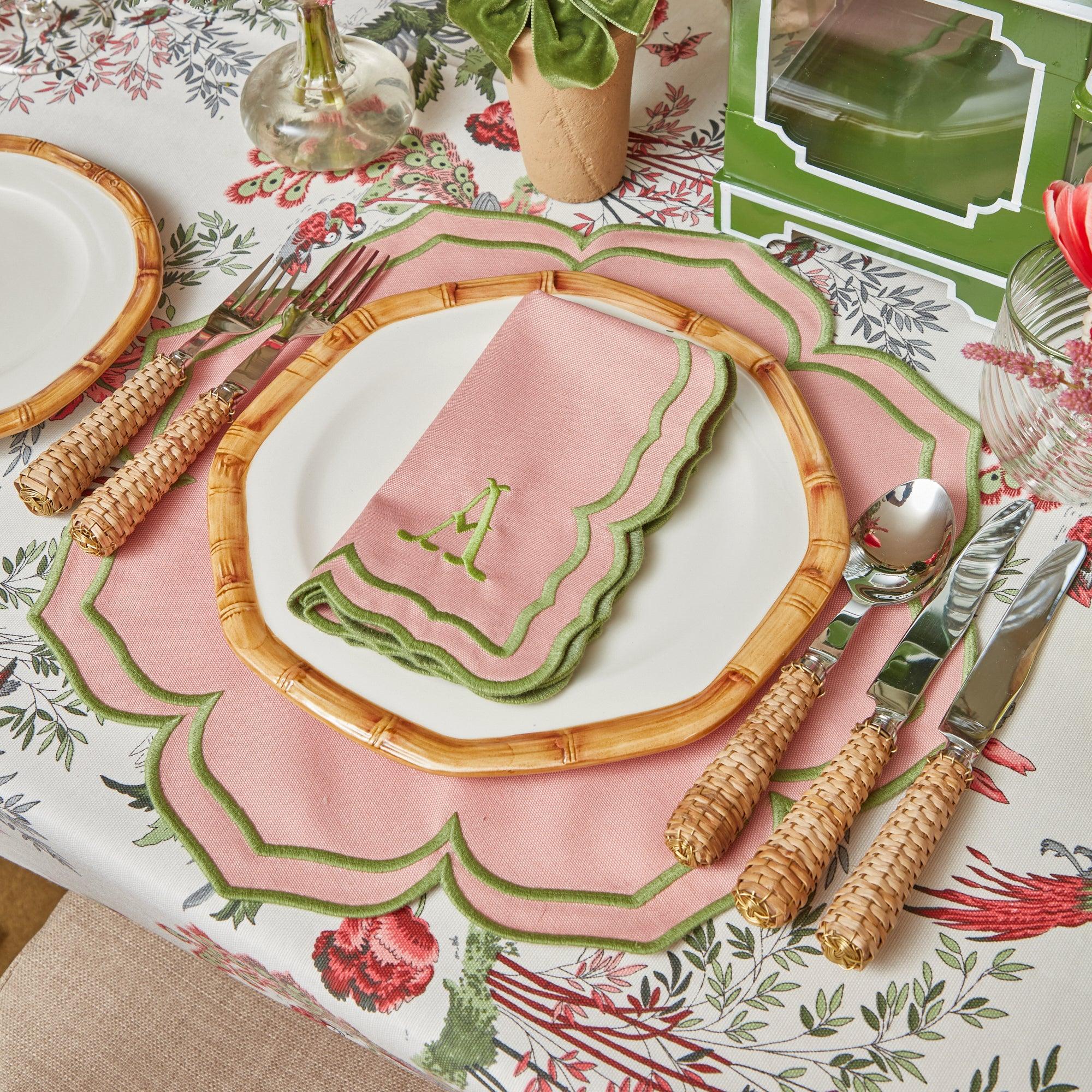 Fleur Pink Placemats & Napkins (Set of 4) - Image 17