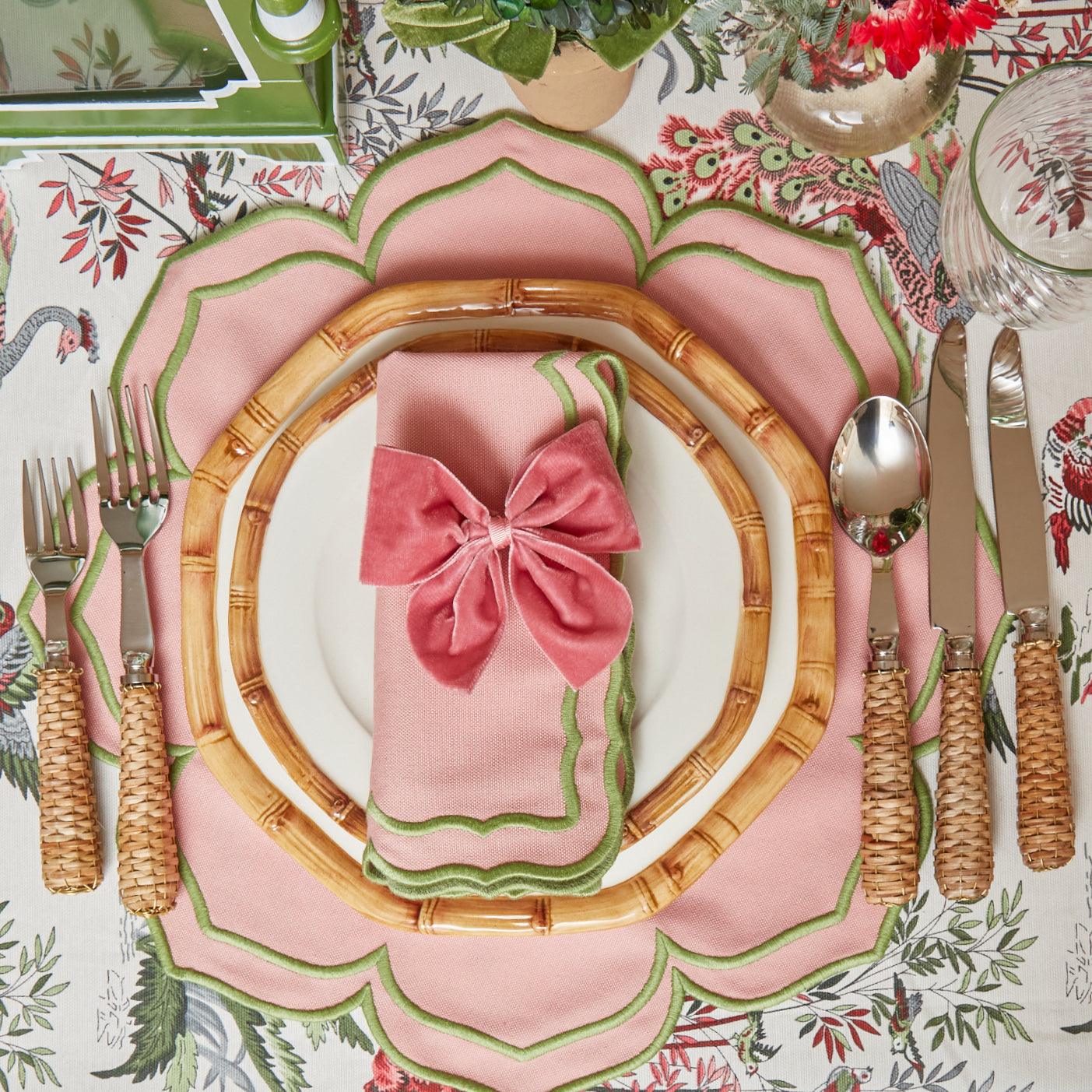 Fleur Pink Placemats & Napkins (Set of 4) - Image 21