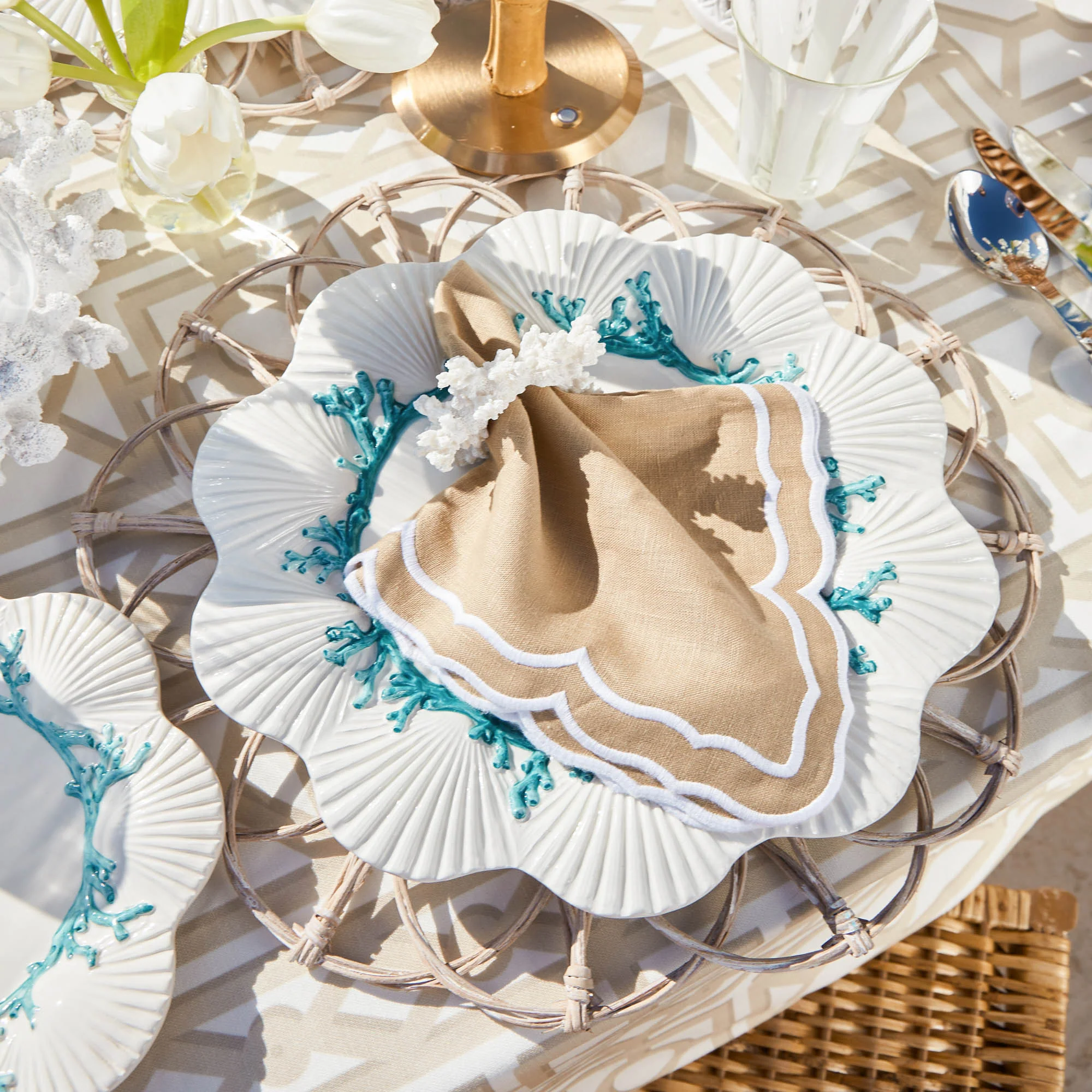 Sand Fleur Napkins (Set of 4) - Image 16