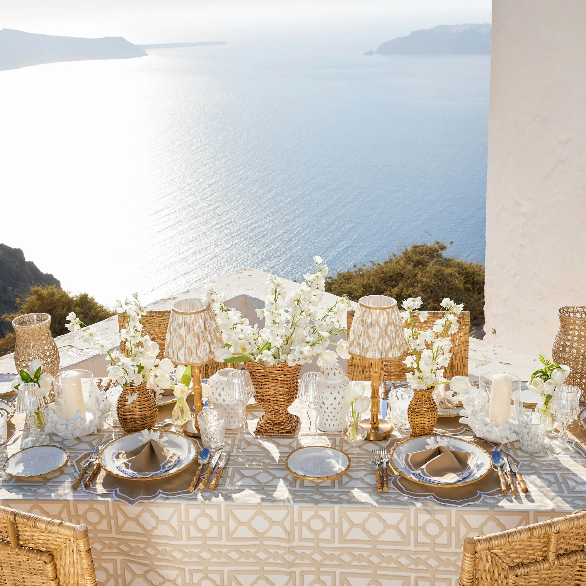 Fleur Sand Placemats & Napkins (Set of 4) - Image 16