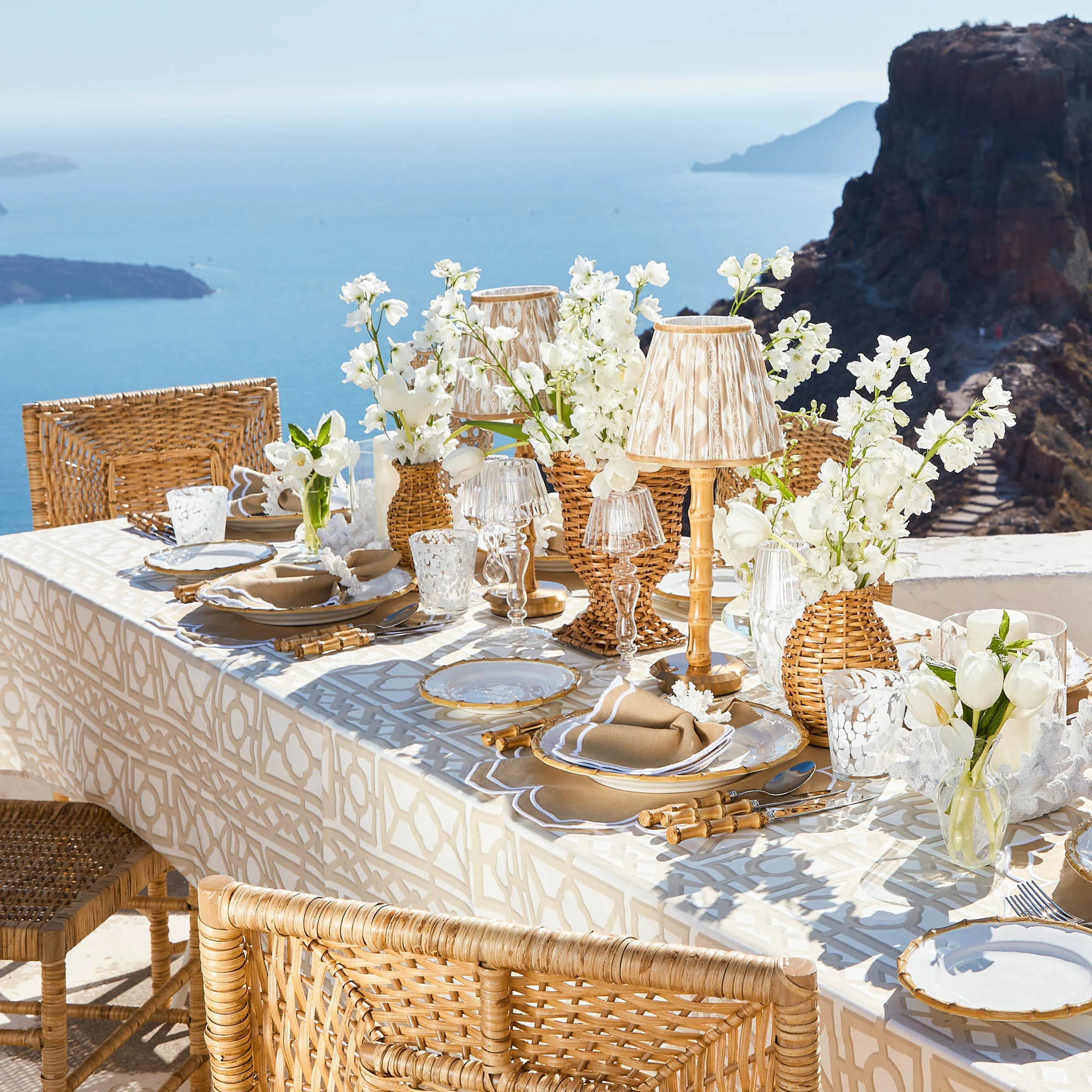 Fleur Sand Placemats & Napkins (Set of 4) - Image 17