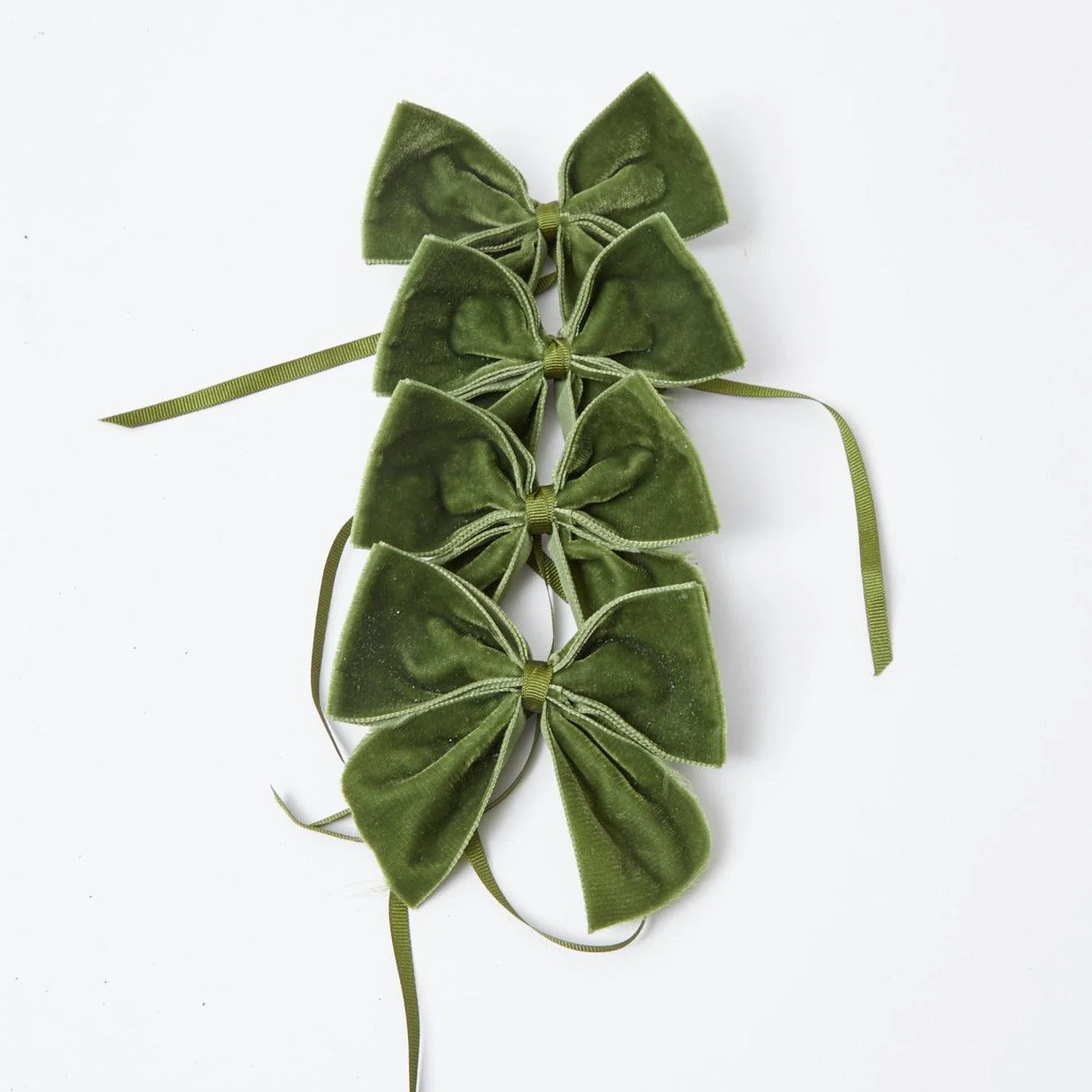 Forest Green Velvet Napkin Bows (Set of 4) - Image 11
