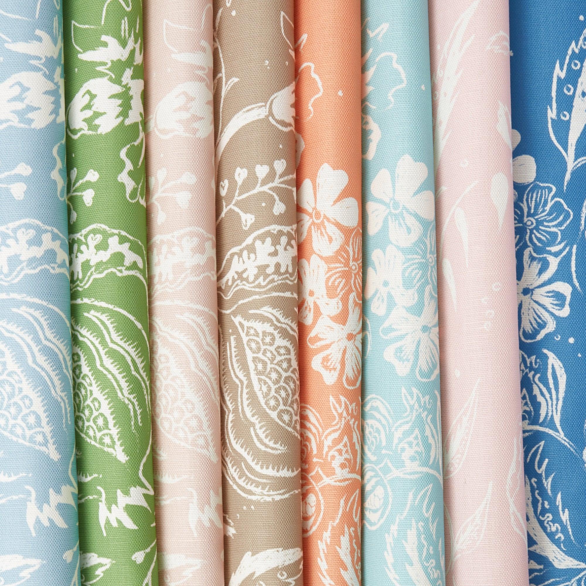 French Blue Chelsea Square Fabric - Image 11