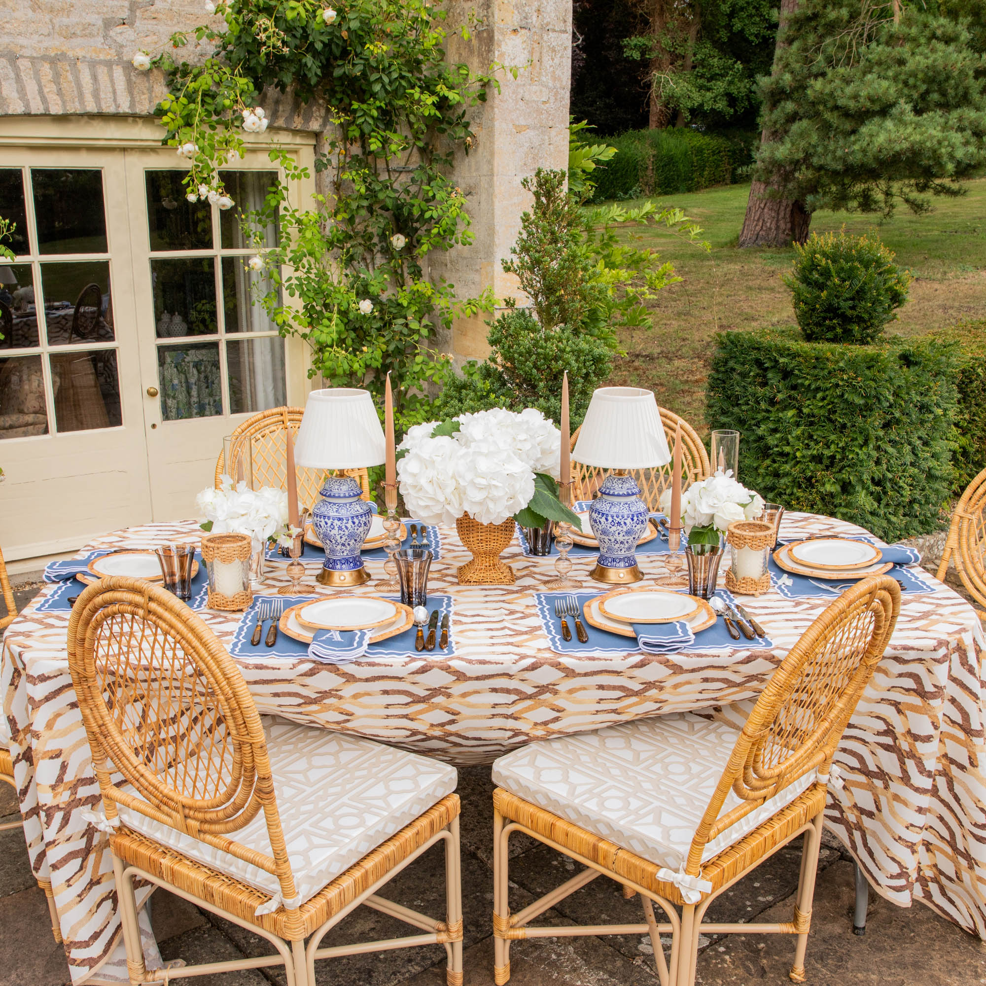 Geometric Bamboo Dinner Plate - Image 11