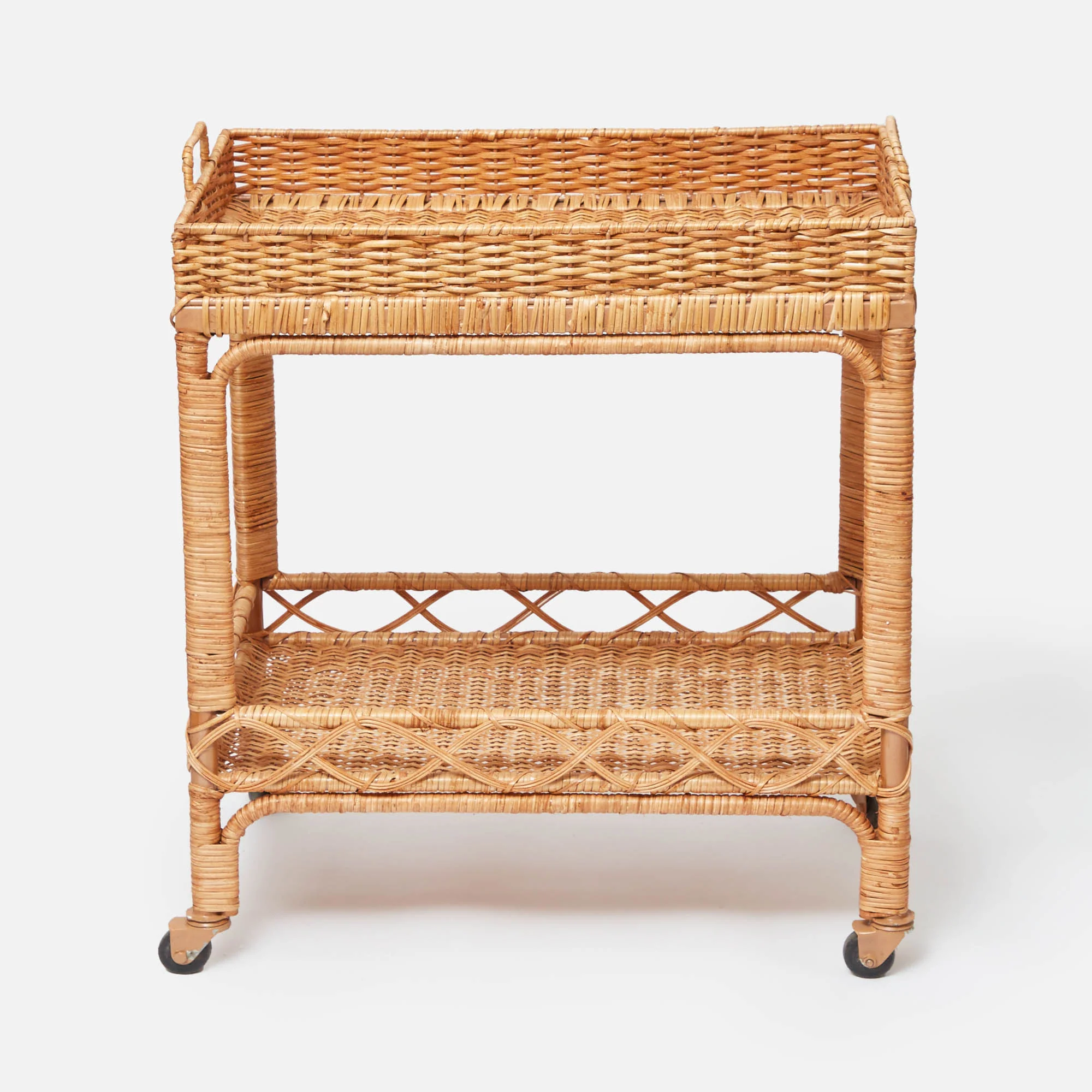 Giovanni Rattan Bar Cart - Image 5