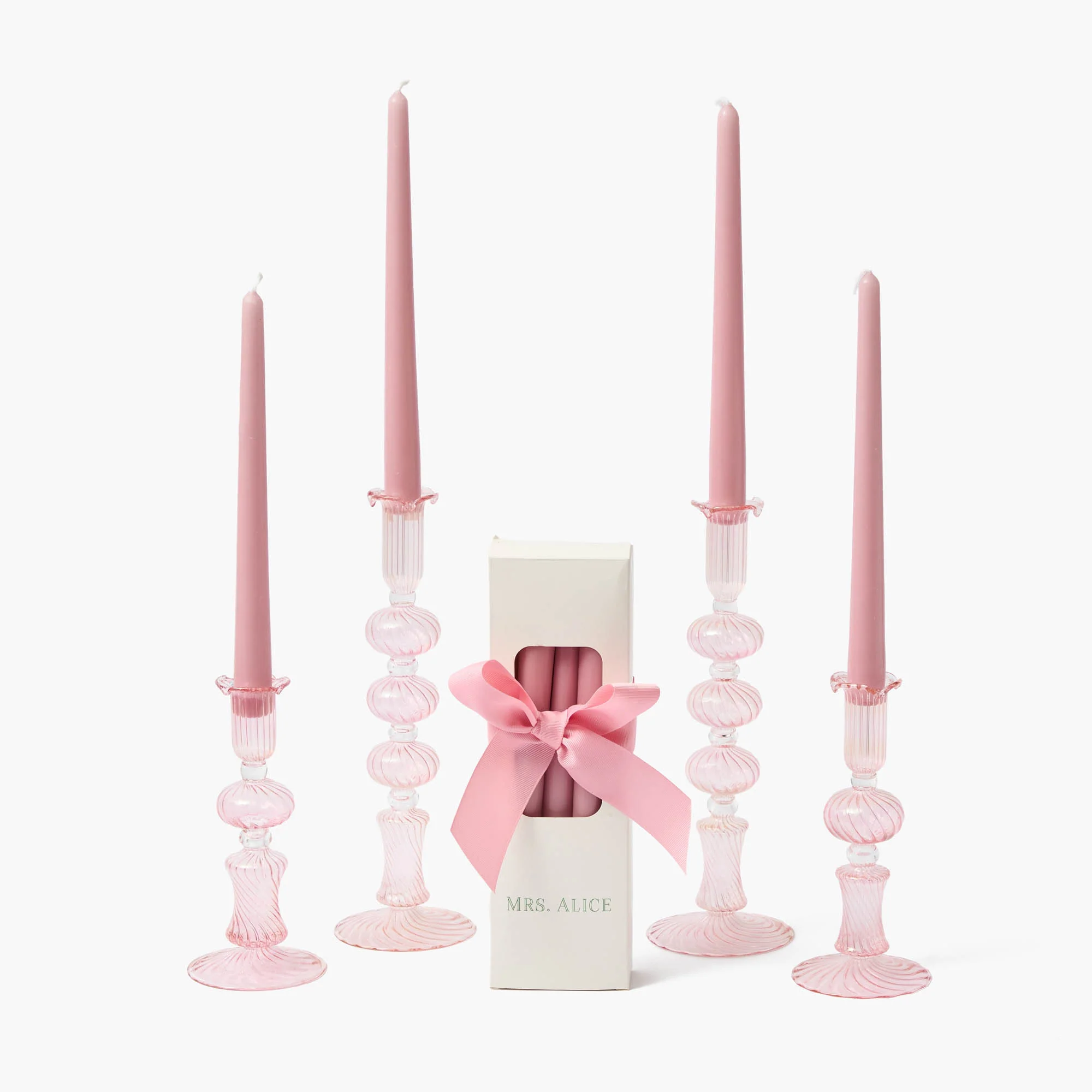 Gisele Pink Candle Set