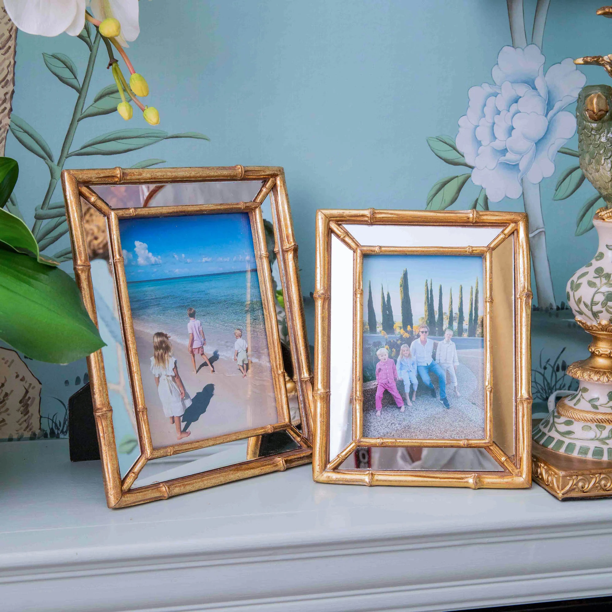 Gold Bamboo Mirror Photo Frame - 5"x 7" - Image 5