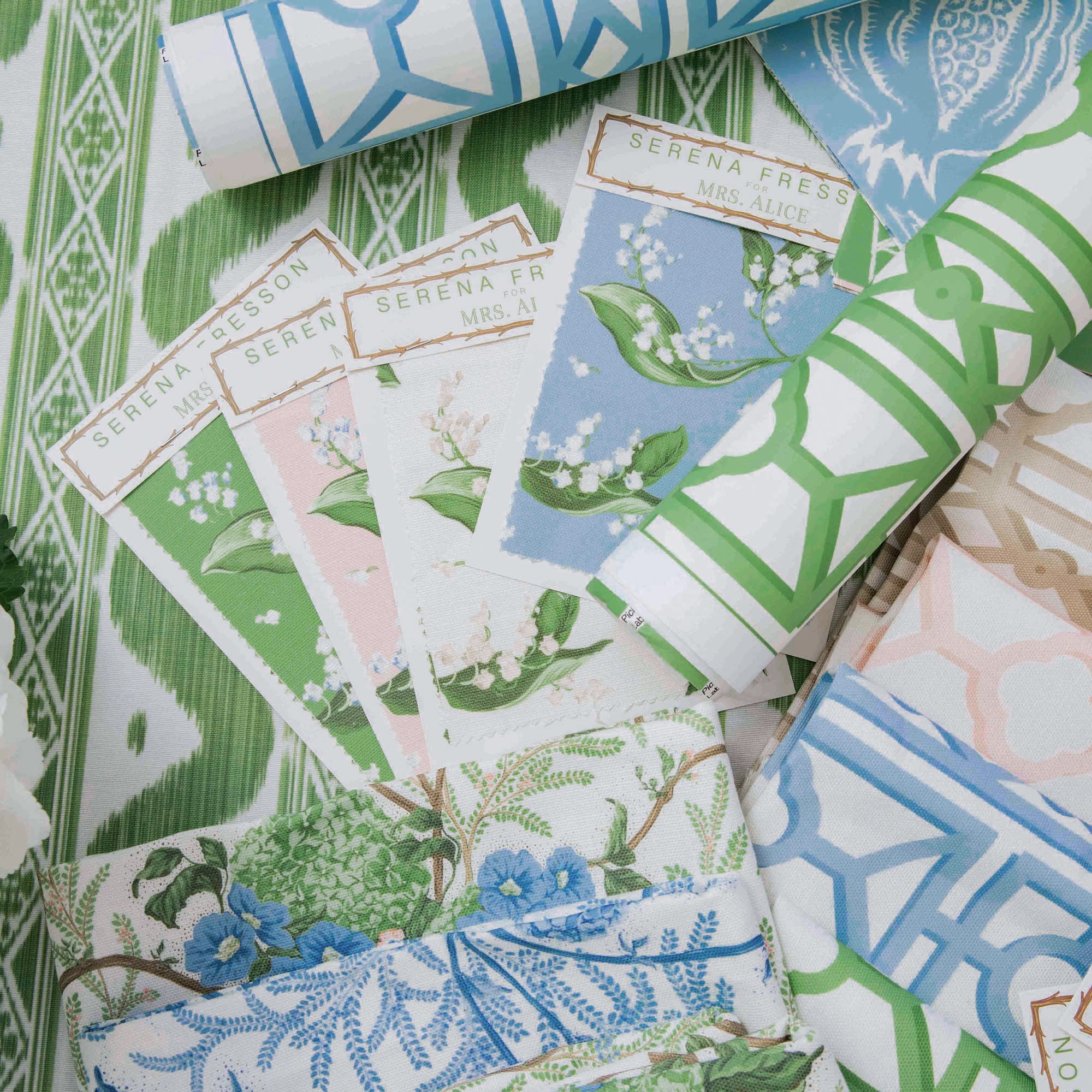 Blue Pavilion Fabric - Image 2