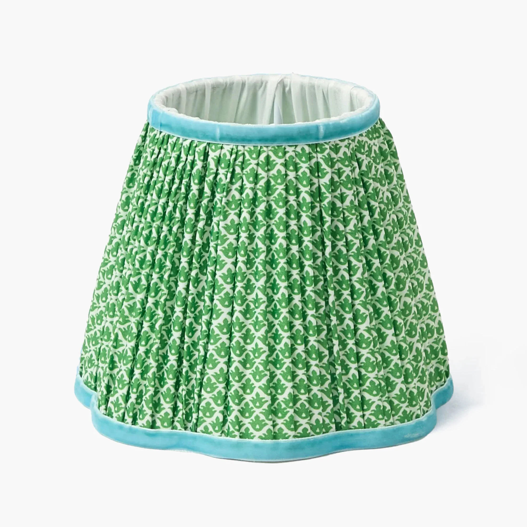 Green & Blue Lotus Lampshade (18cm)