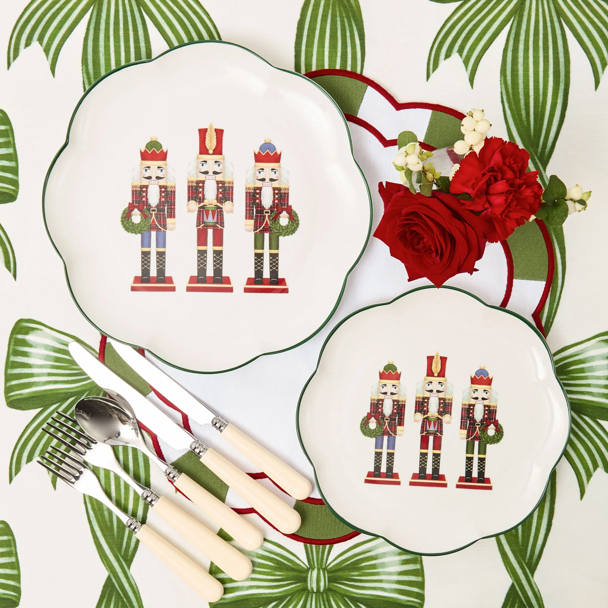 Green Bow Candycane Tablecloth - Image 8