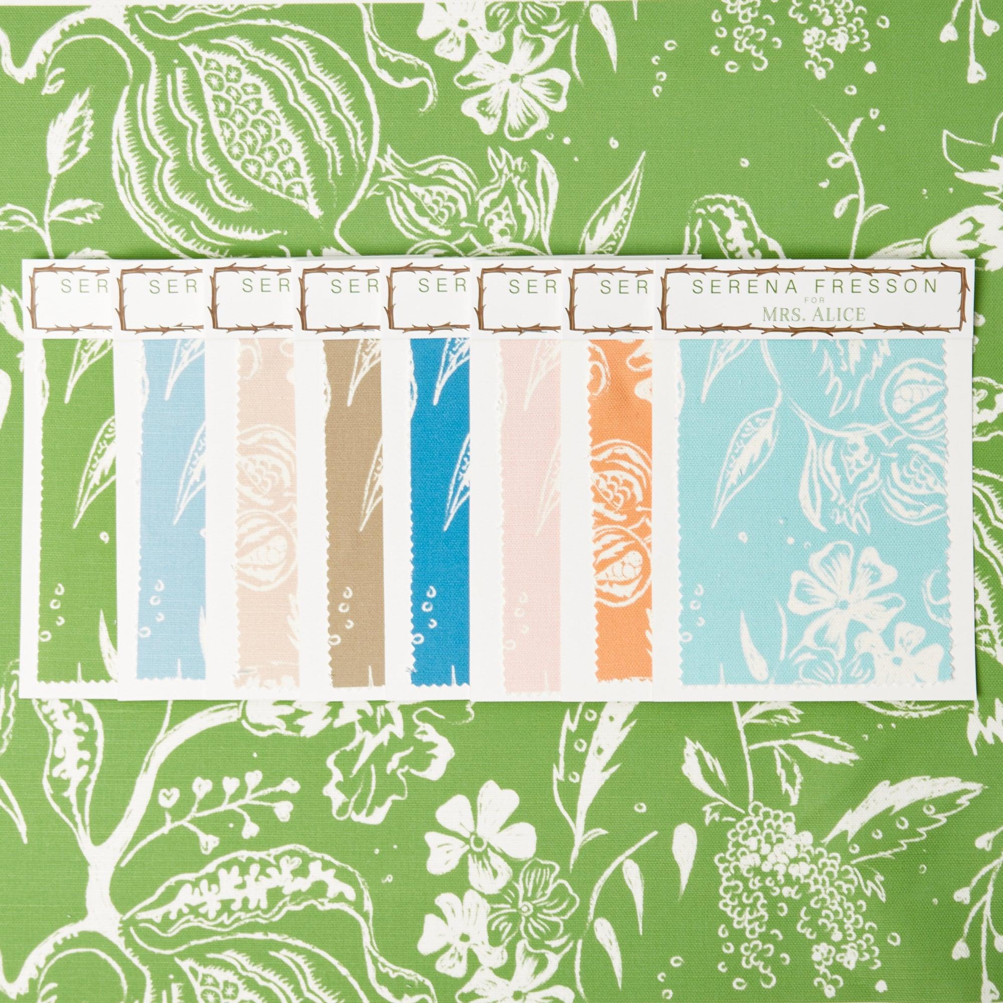 Green Chelsea Square Fabric - Image 14
