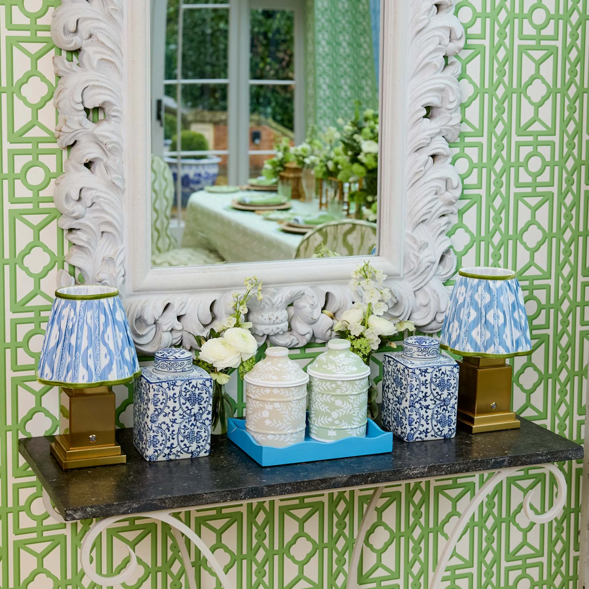 Putty Chinoiserie Canister - Image 3