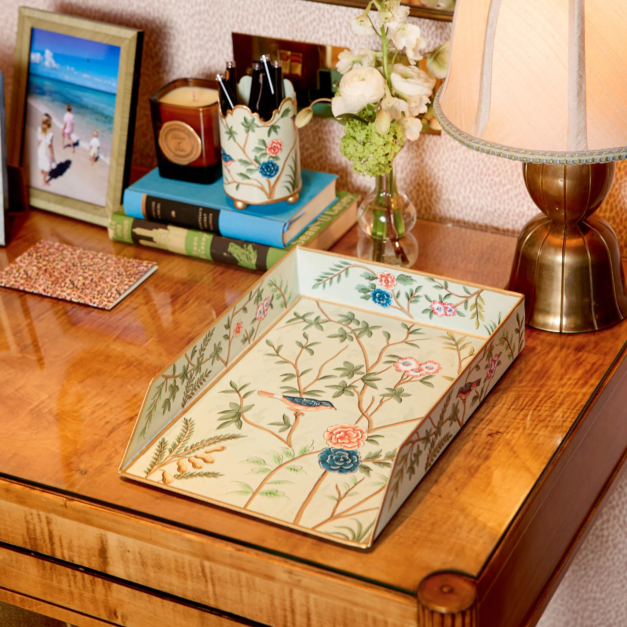 Chinoiserie Tole Letter Tray - Image 2