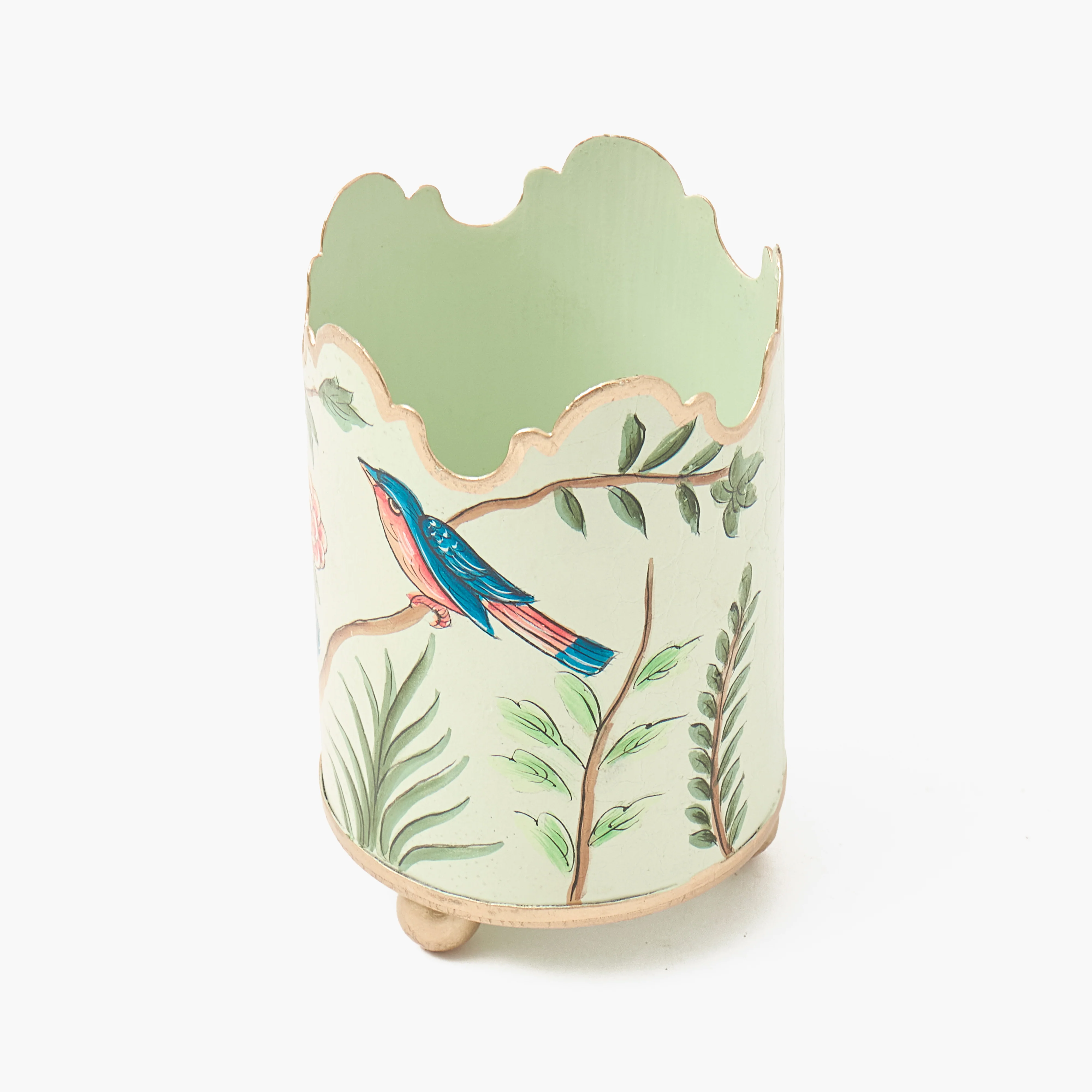 Chinoiserie Tole Pencil Pot - Image 7