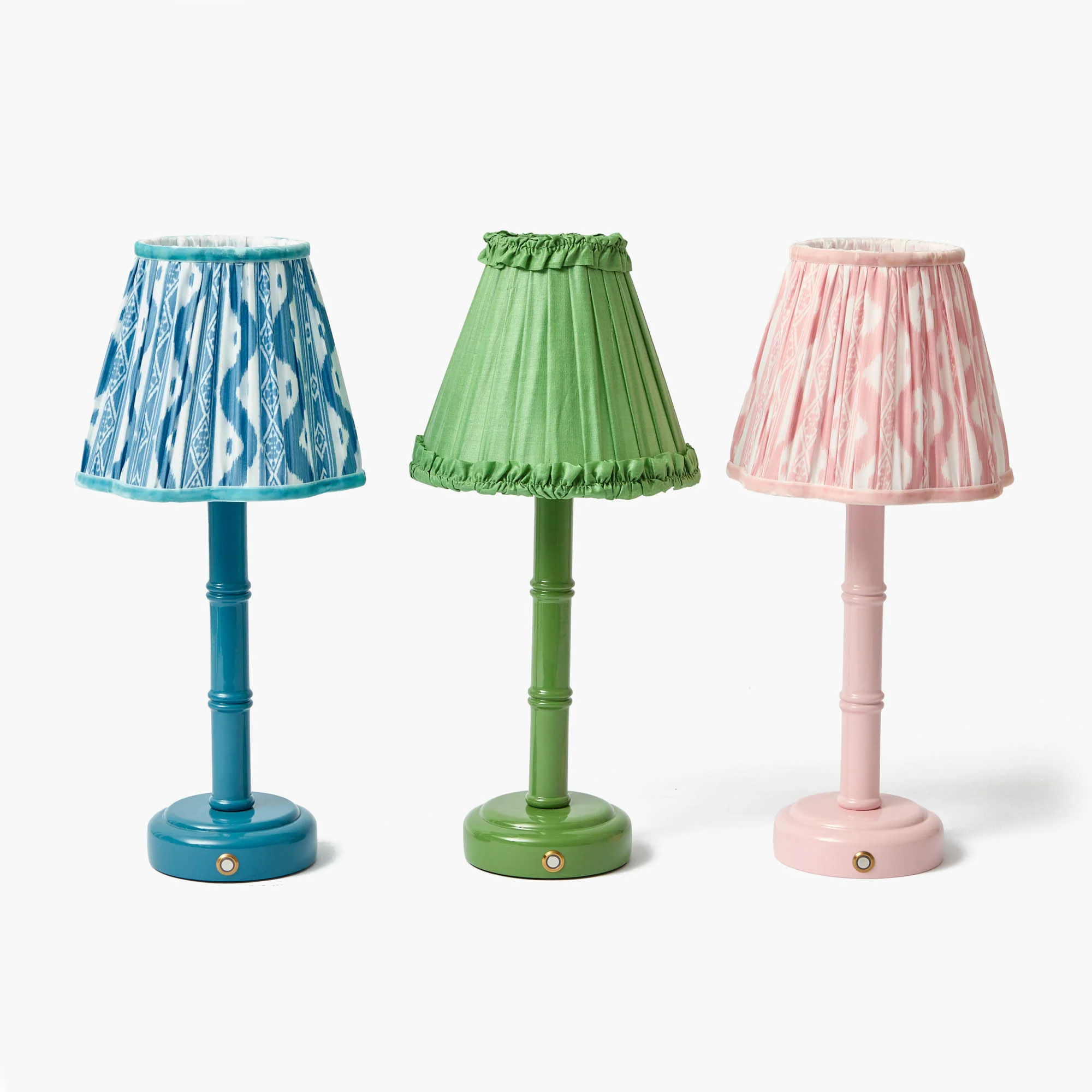 Green Frilled Silk Lampshade (18cm) - Image 14