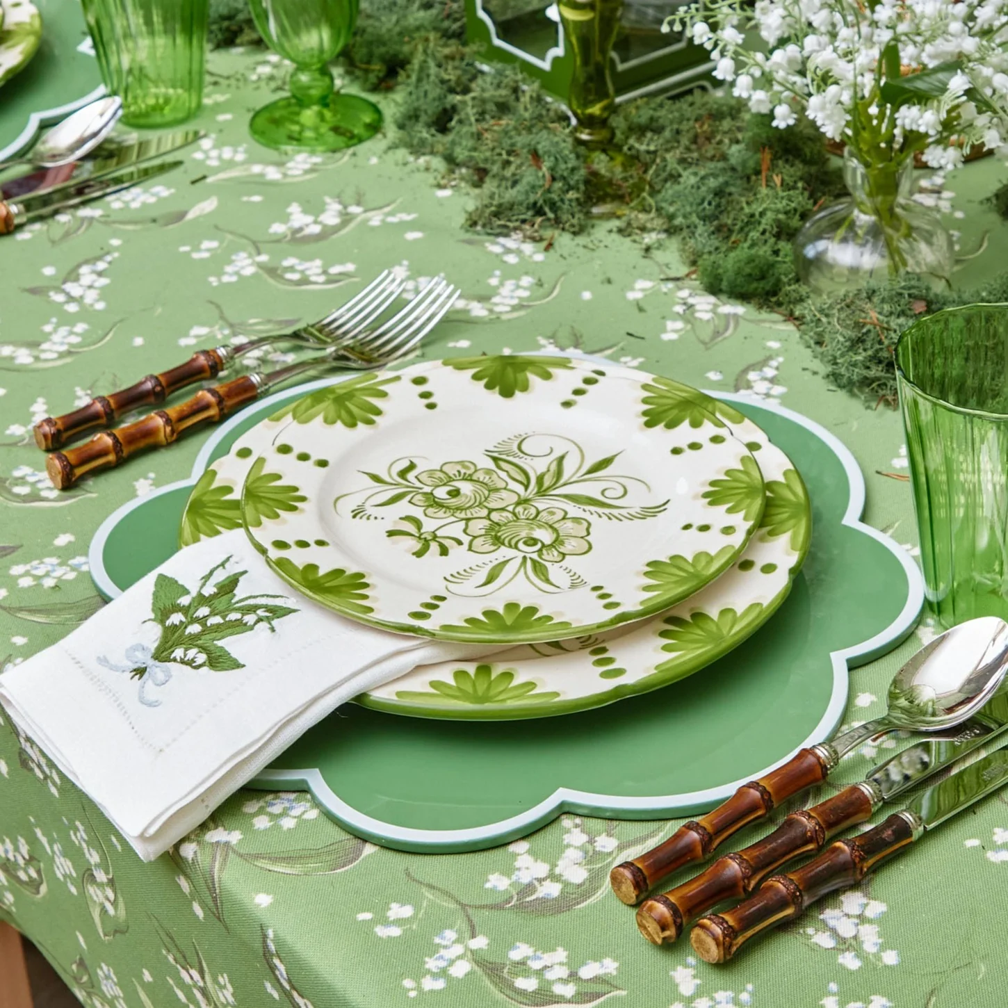 Seville Green Gardênia Starter Plates (Set of 4) - Image 4