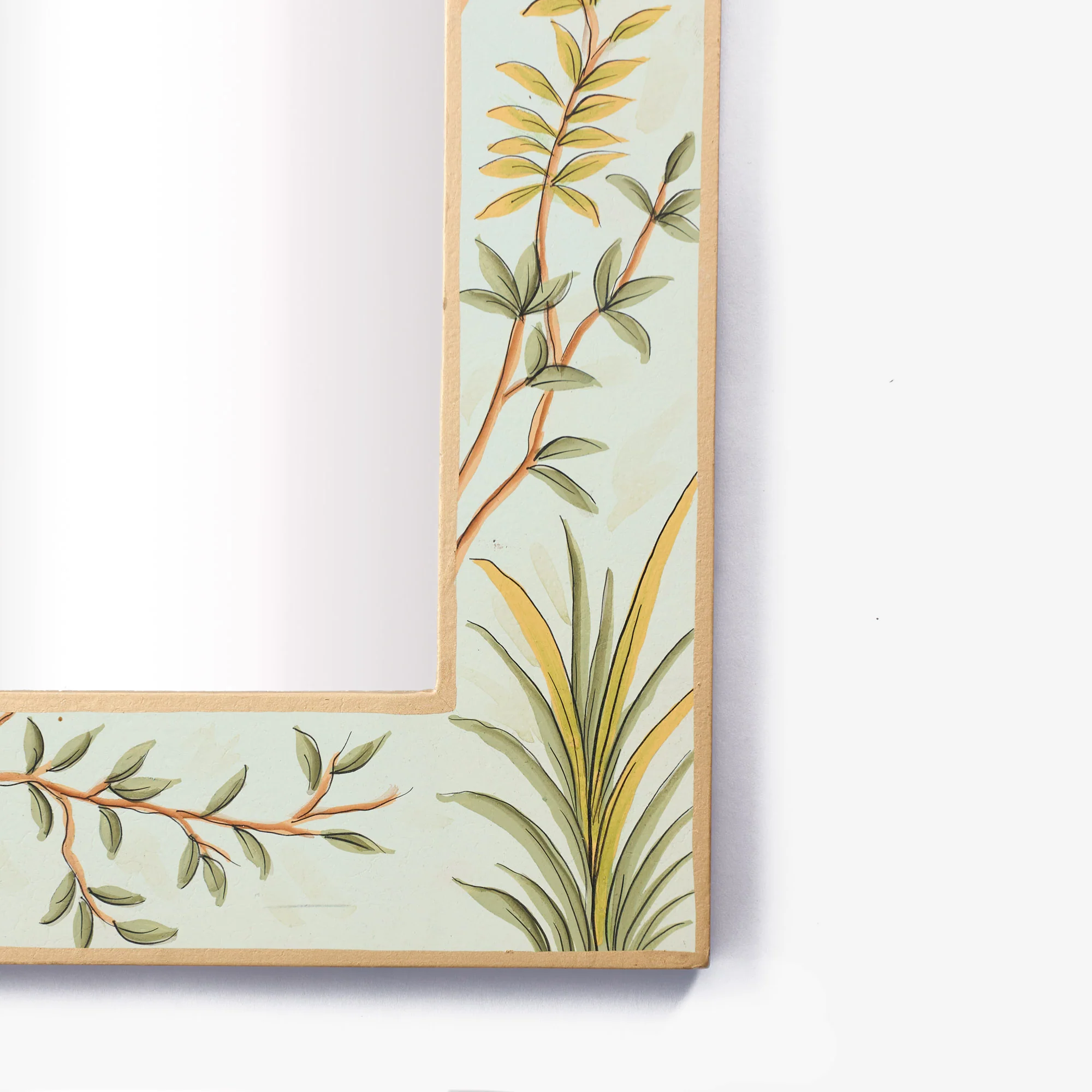 Green Large Chinoiserie Mirror - Image 4