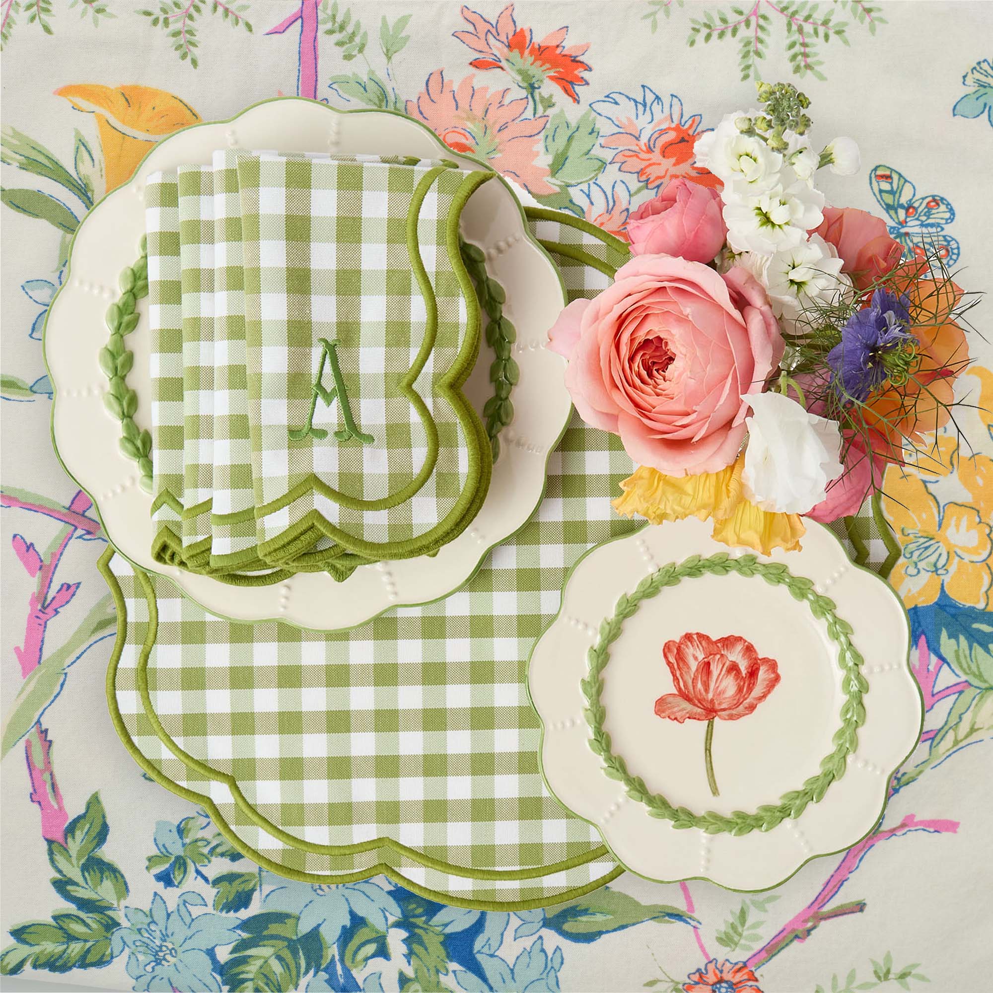 Green Laurel Tulip Starter Plate - Image 4