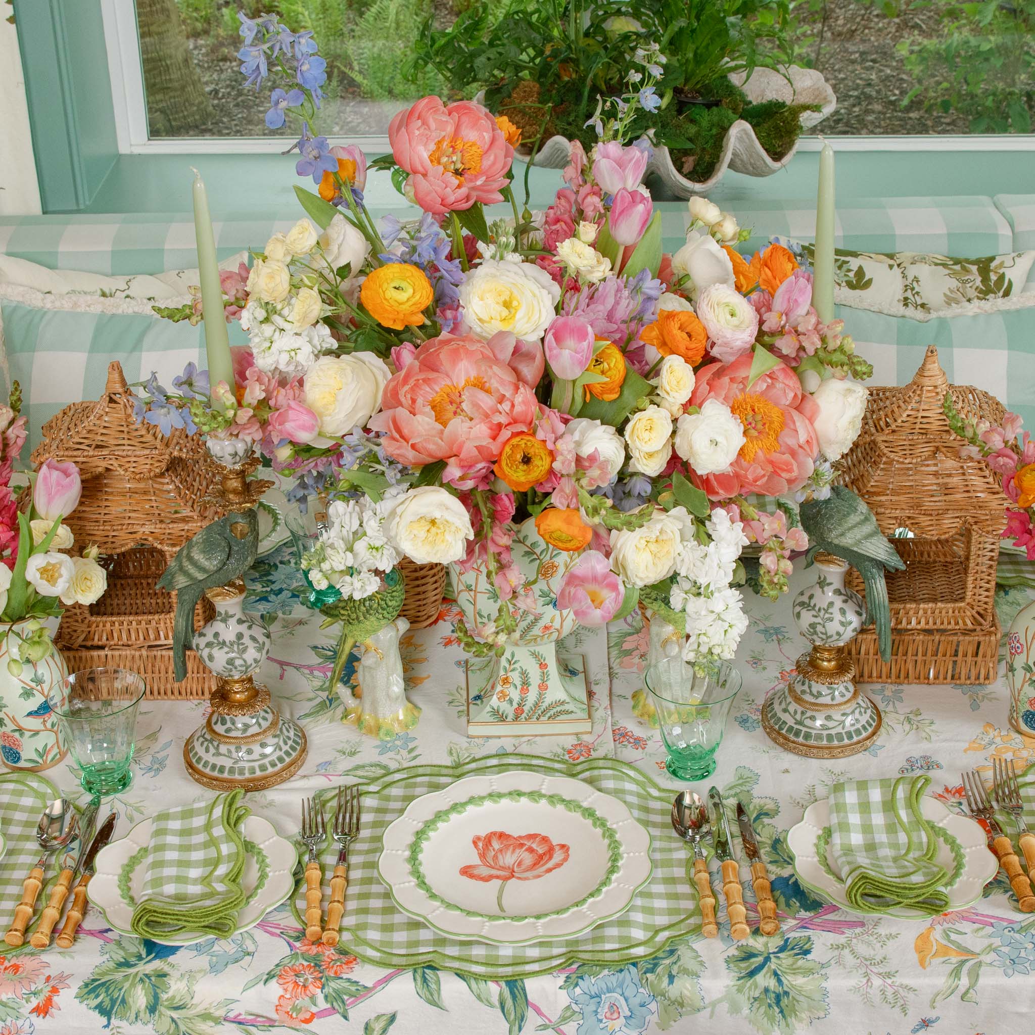 Green Laurel Tulip Starter Plate - Image 5