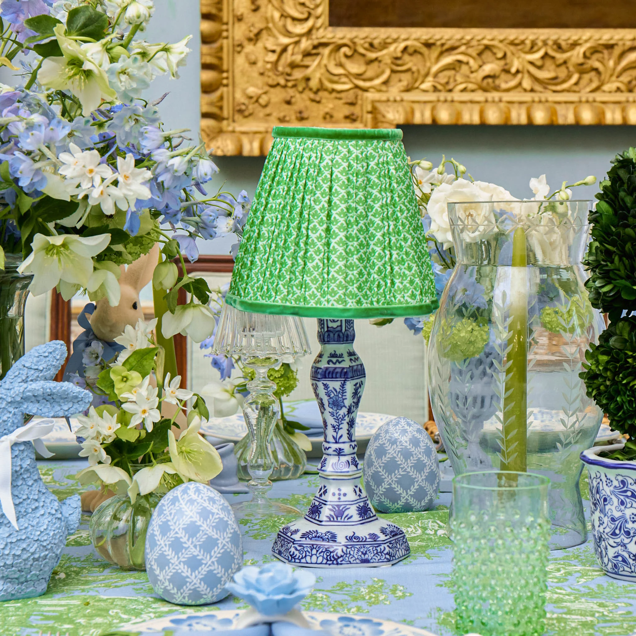 Green Lotus Lampshade (18cm) - Image 10