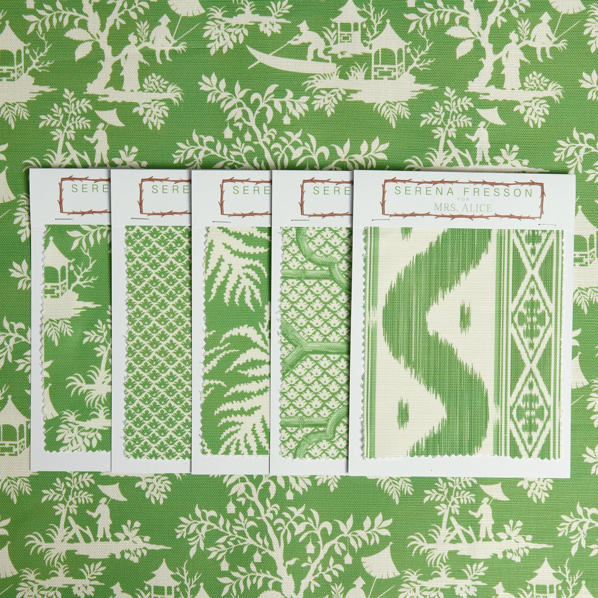 Green Pagoda Garden Fabric - Image 9