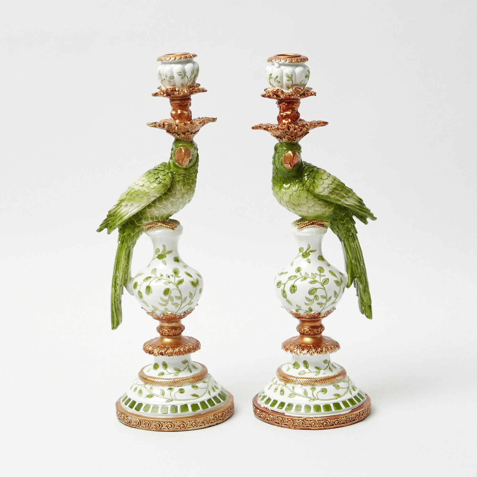 Green Parrot Candle Holder (Pair) - Image 8