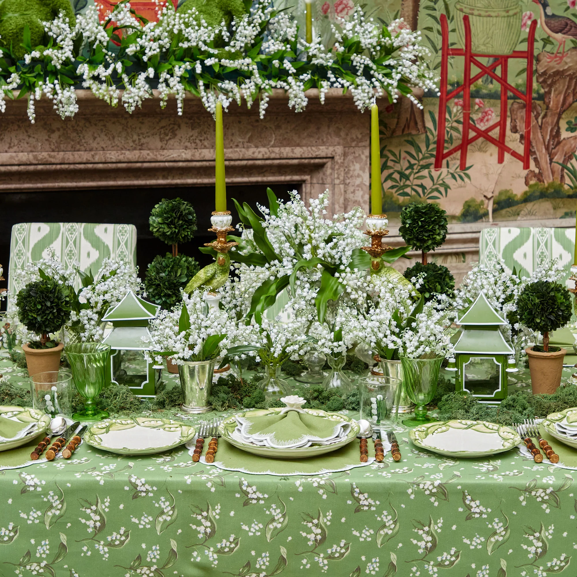 Green Parrot Candle Holder Set - Image 14