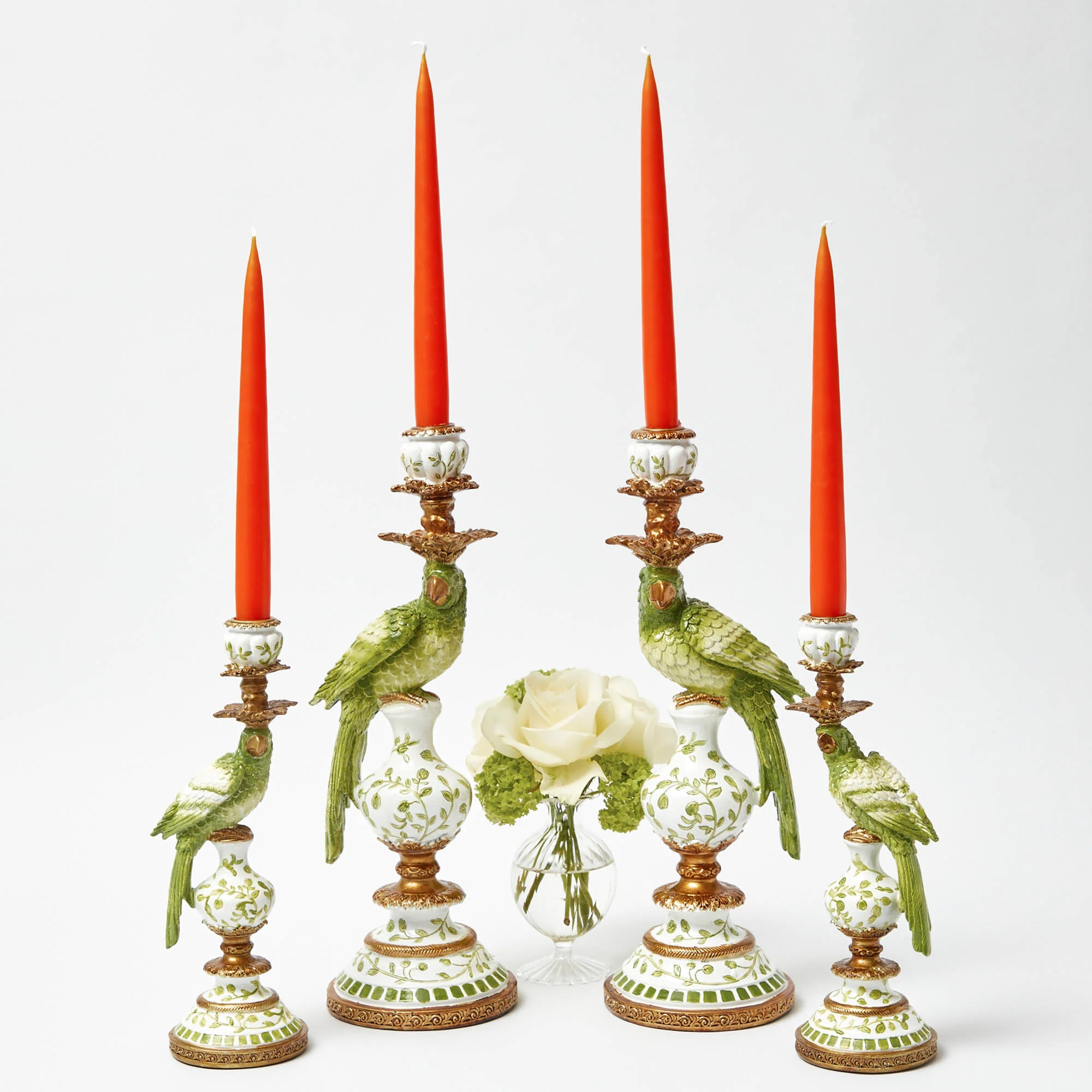 Green Parrot Candle Holder Set - Image 8