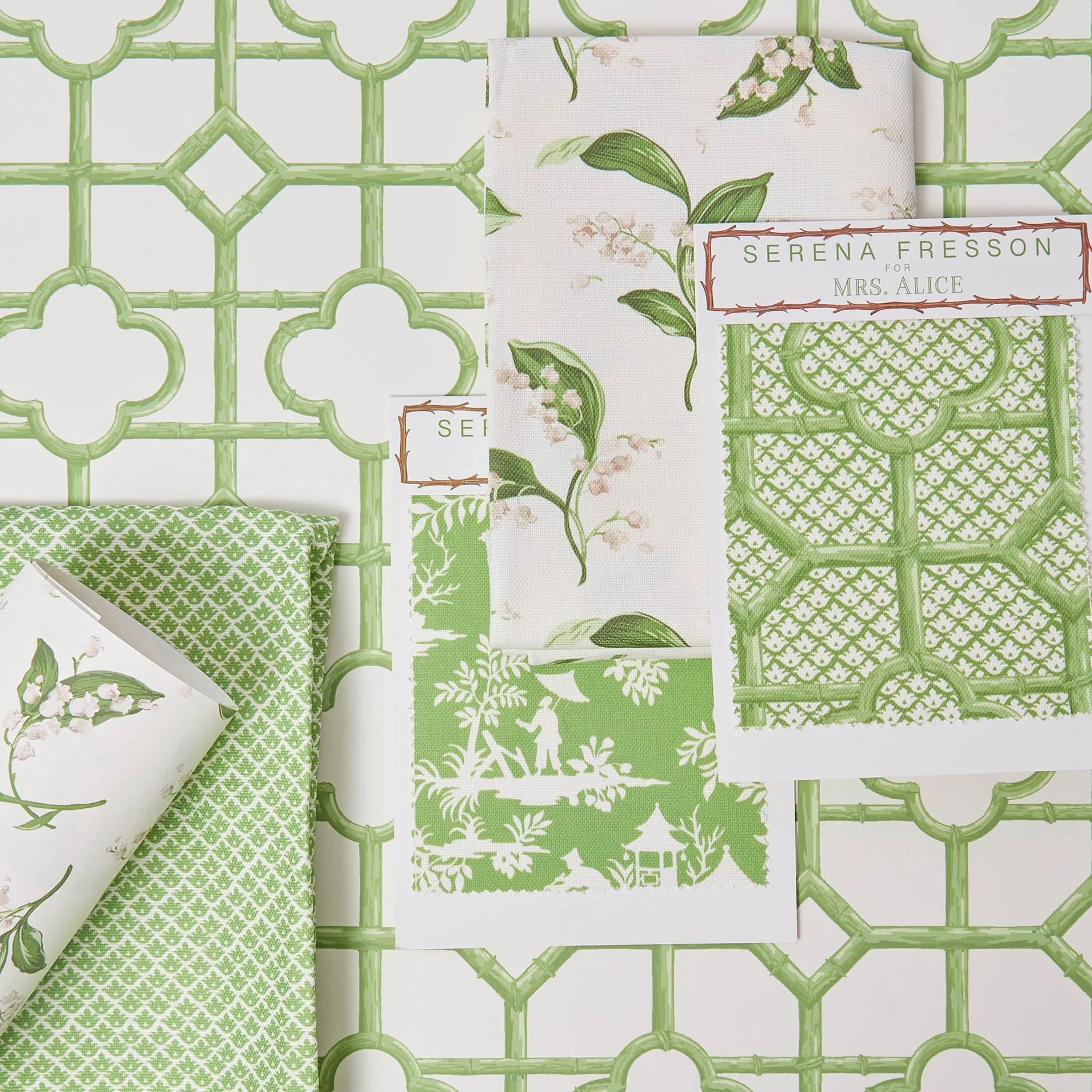 Green Shaded Bamboo Wallpaper - Image 5