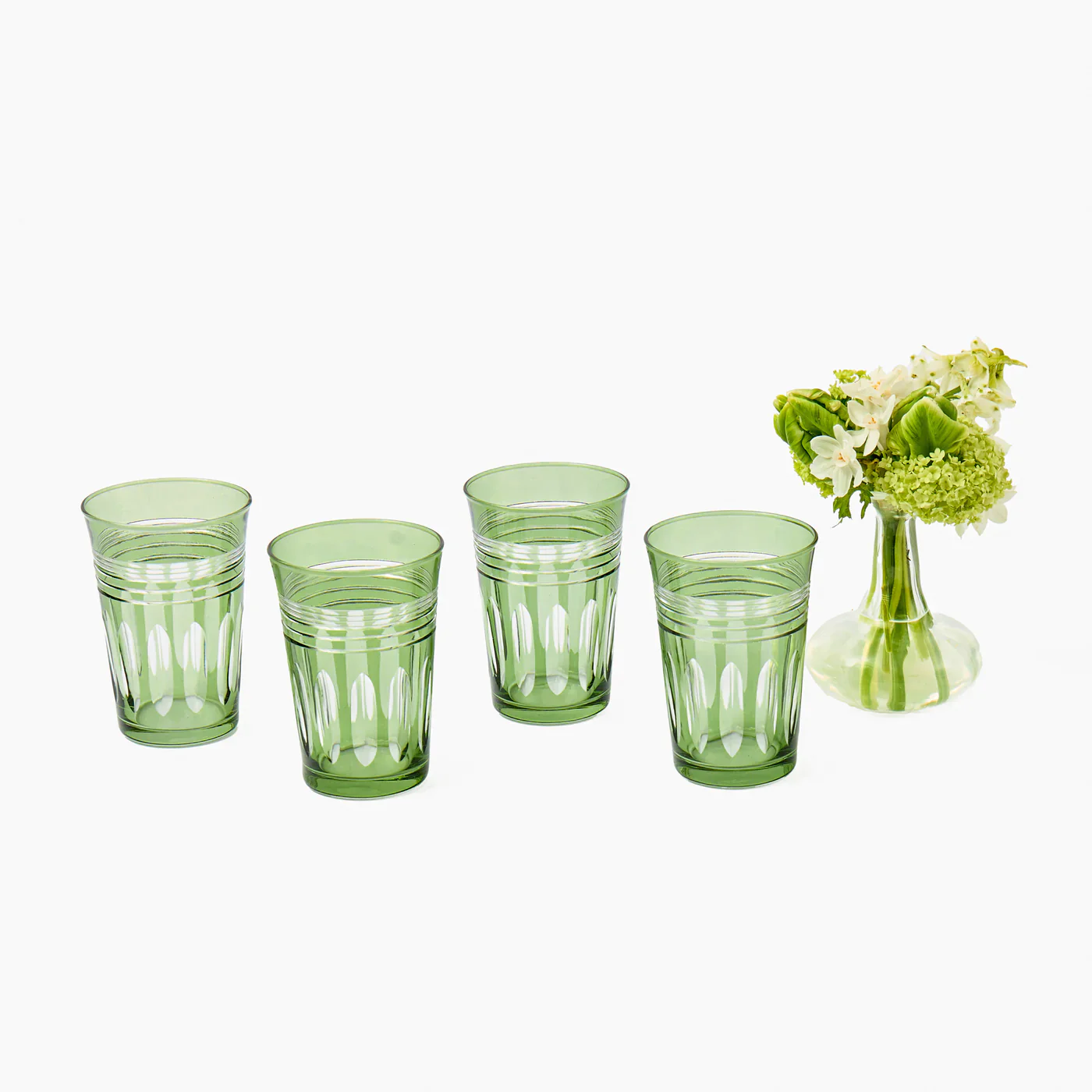 Green Sylvie Engraved Water Glass (Set of 4) - Image 13