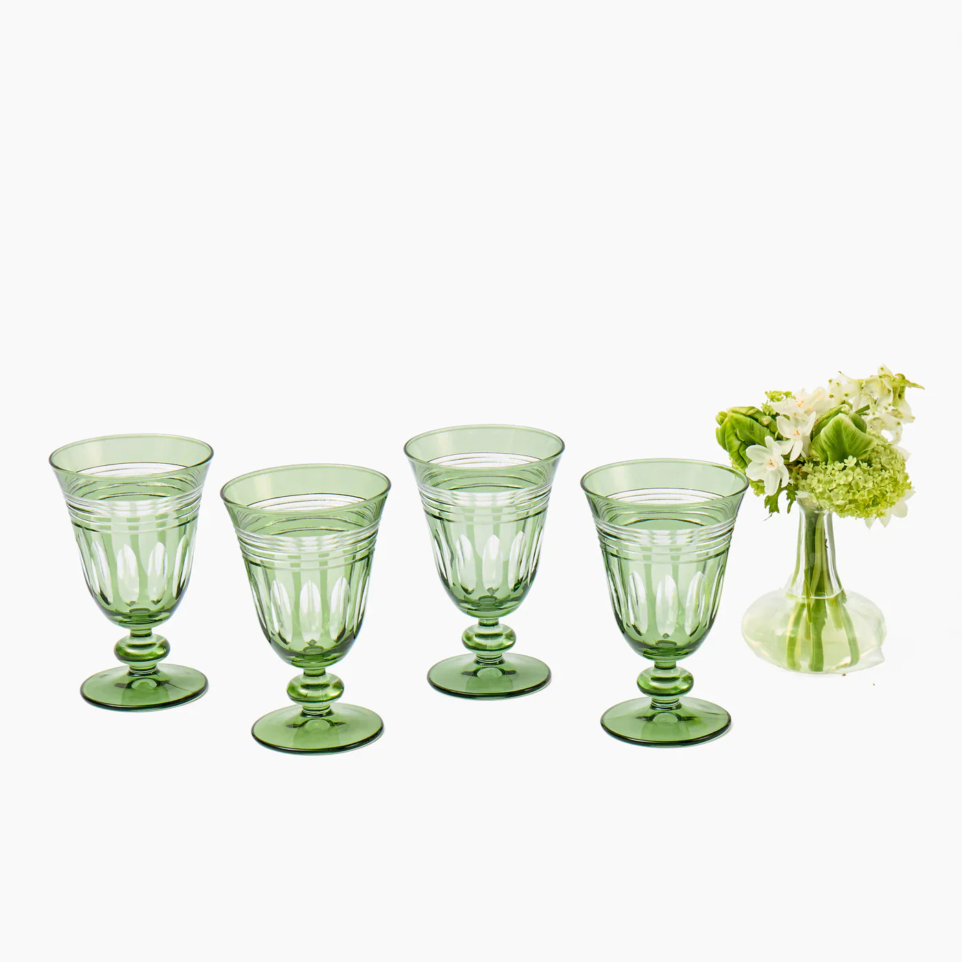 Green Sylvie Engraved Wine Glass (Set of 4) - Image 14