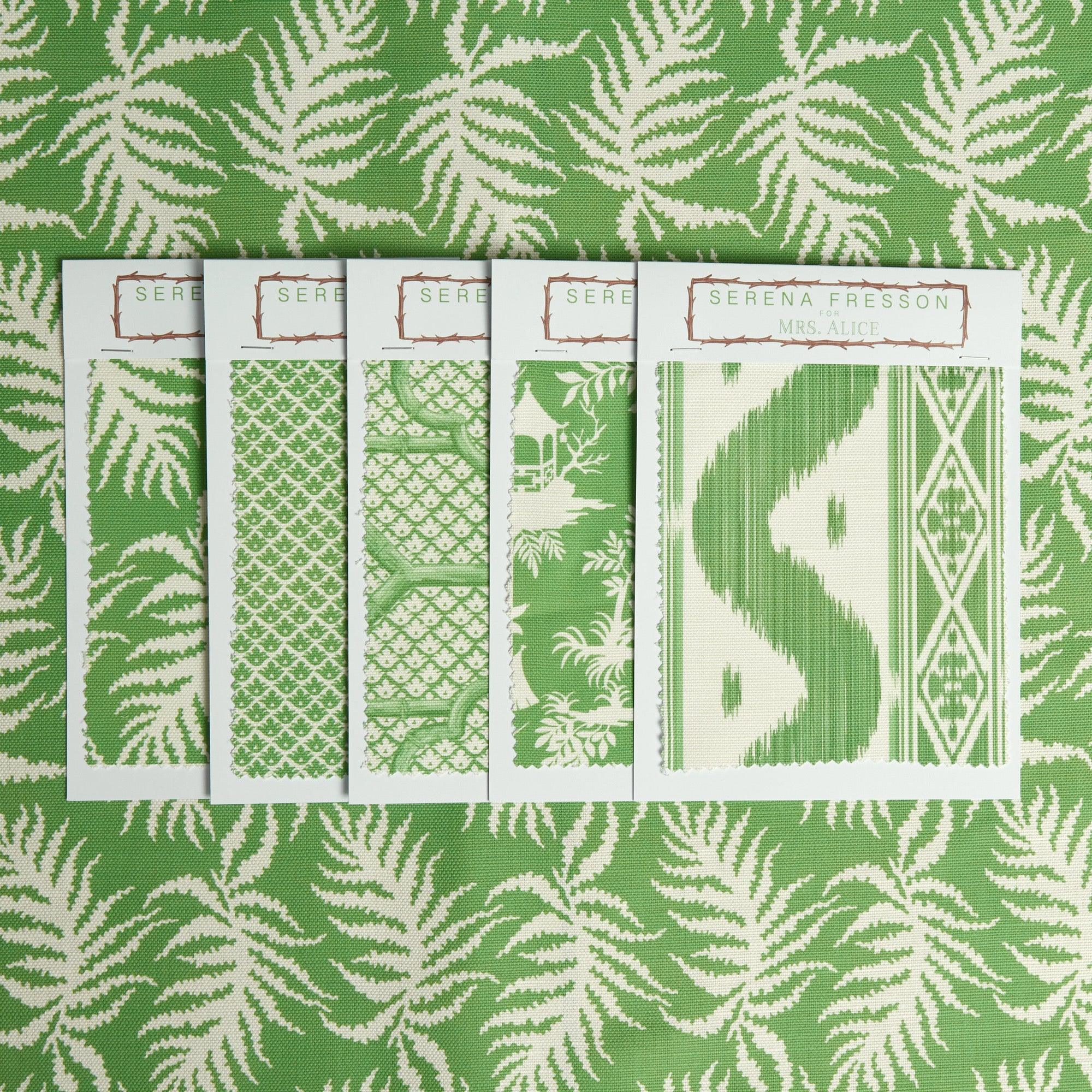 Green Trailing Ferns Fabric - Image 5