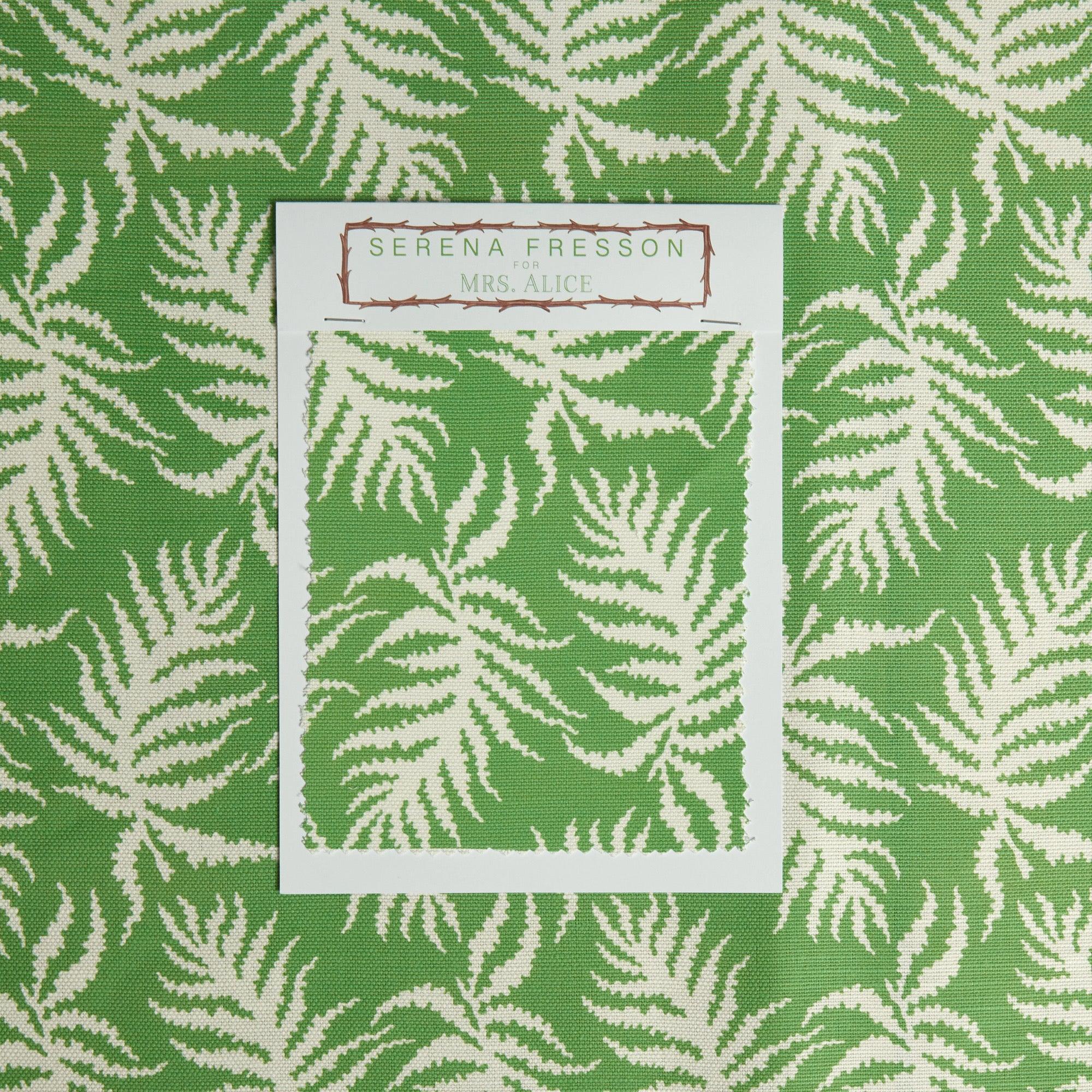 Green Trailing Ferns Fabric - Image 8