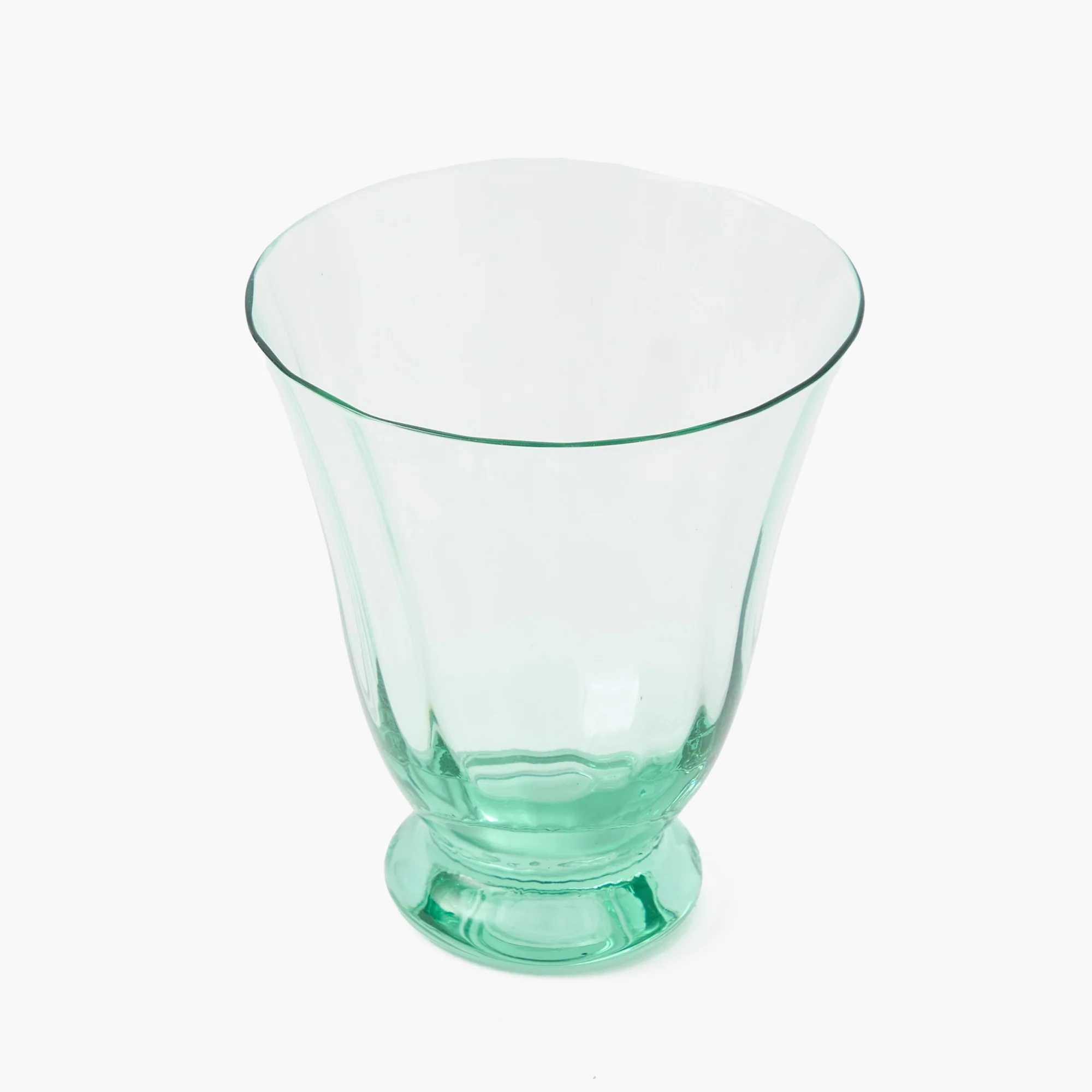 Green Tulip Water Glasses (Set of 4) - Image 5
