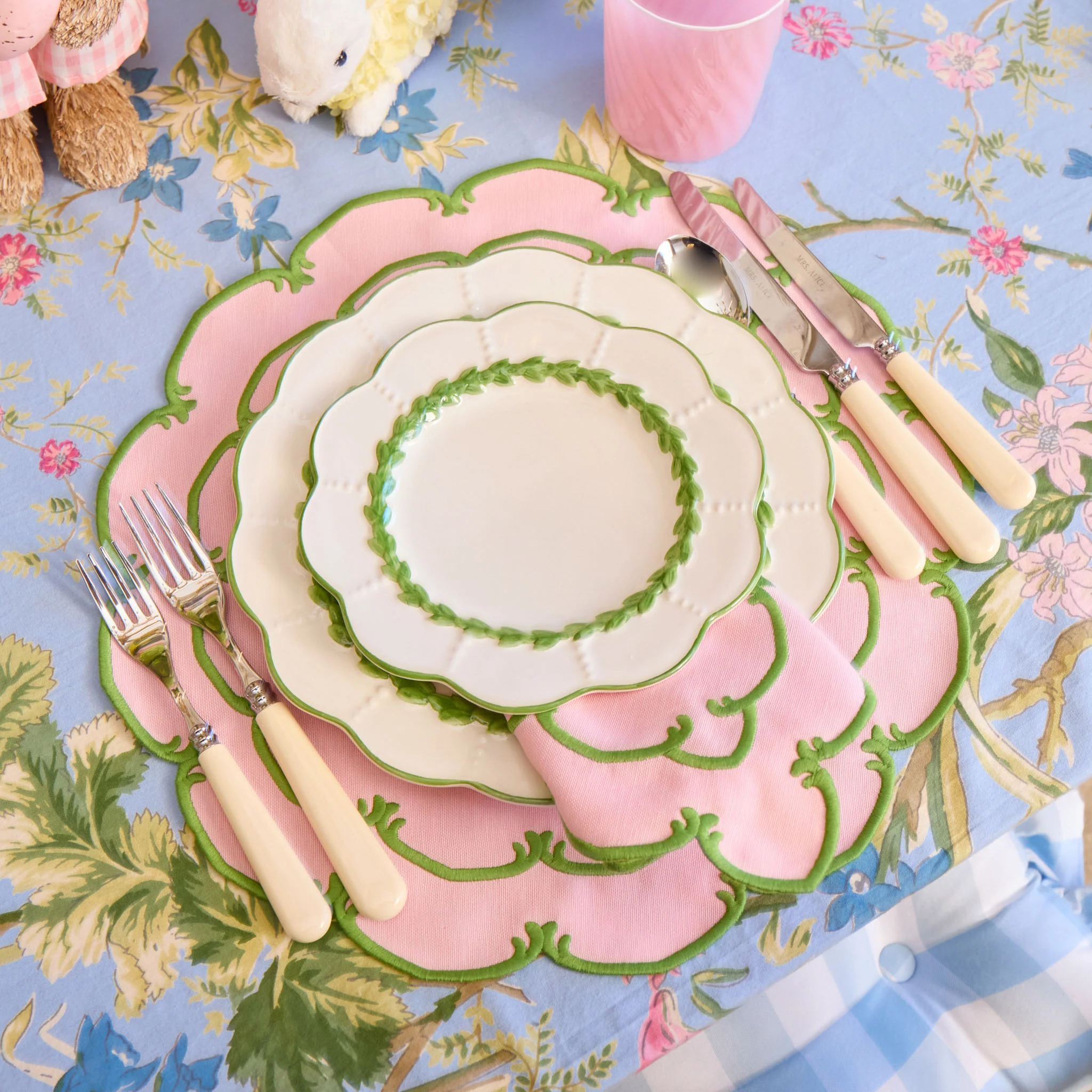 Green Laurel Dinner Plate - Image 11
