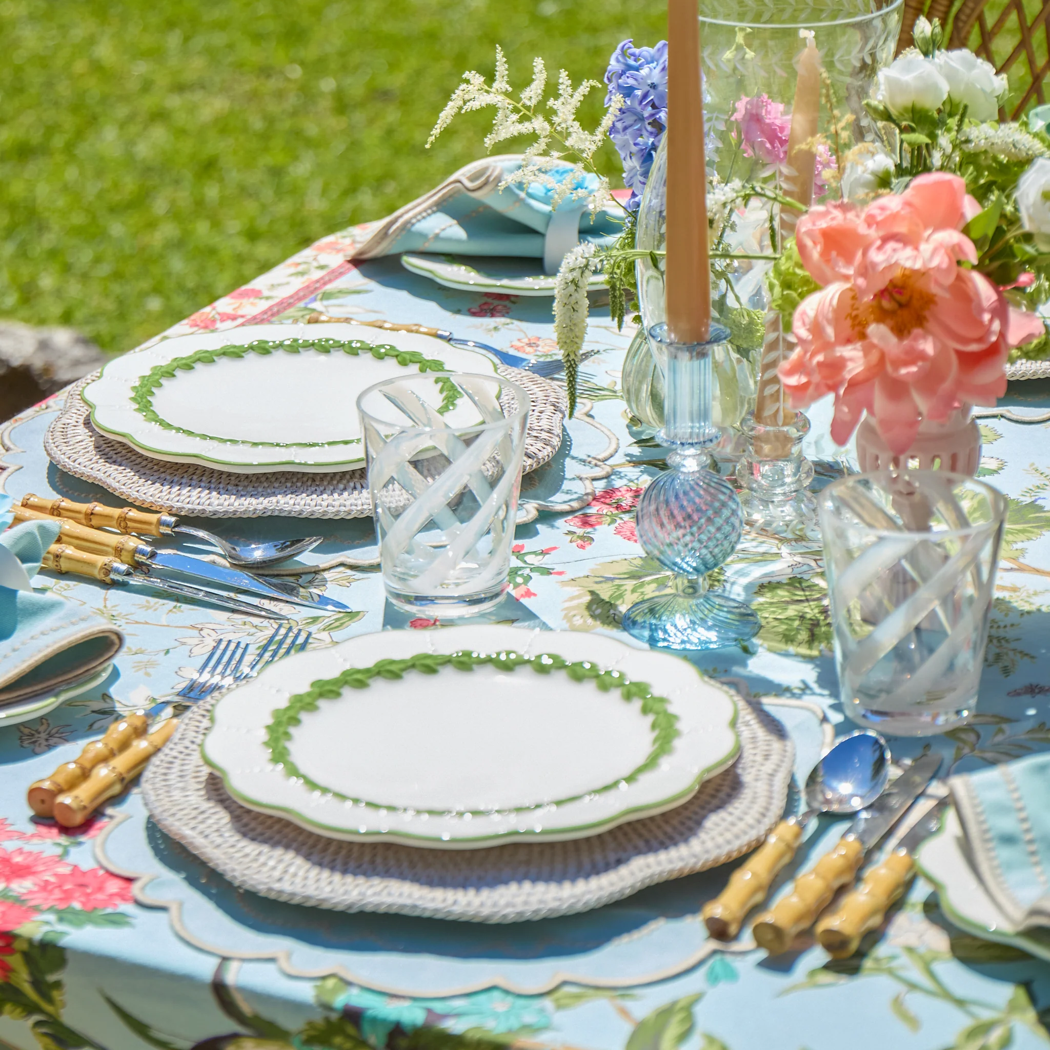 White Swirl Outdoor Glasses (Set of 6) - Image 2