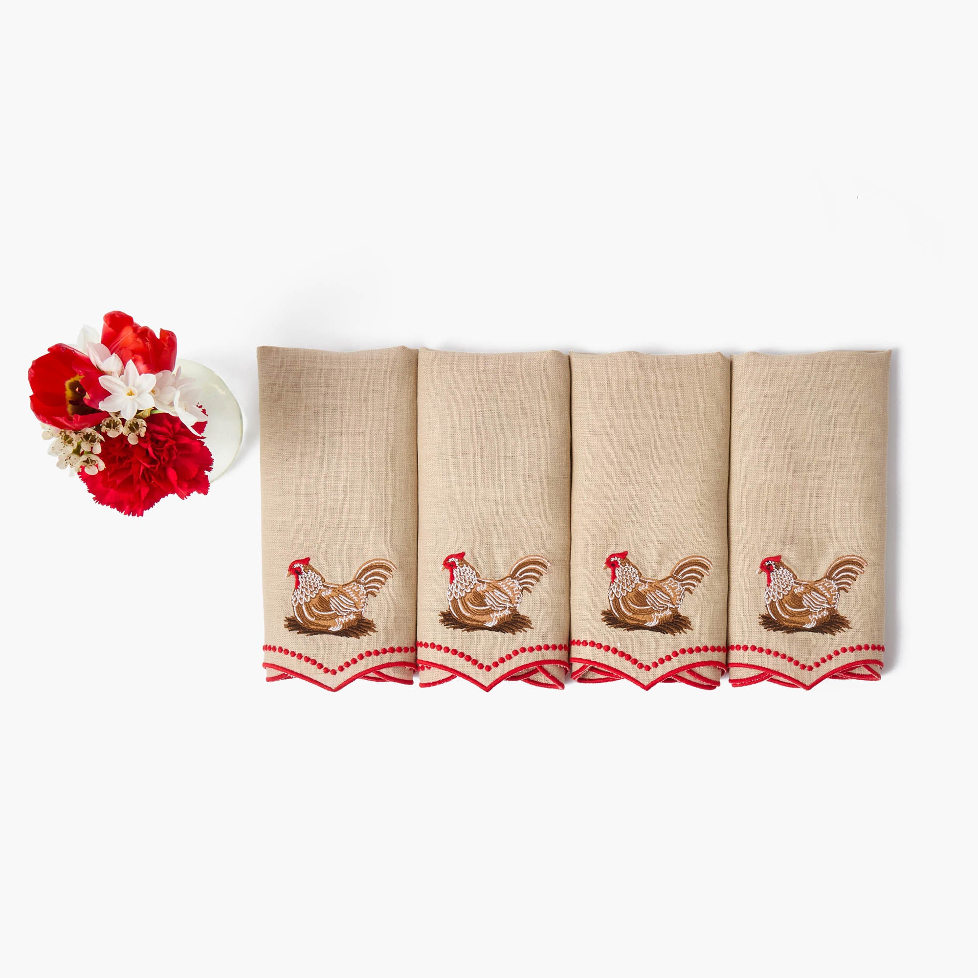 Henrietta Hen Linen Napkins (Set of 4) - Image 5