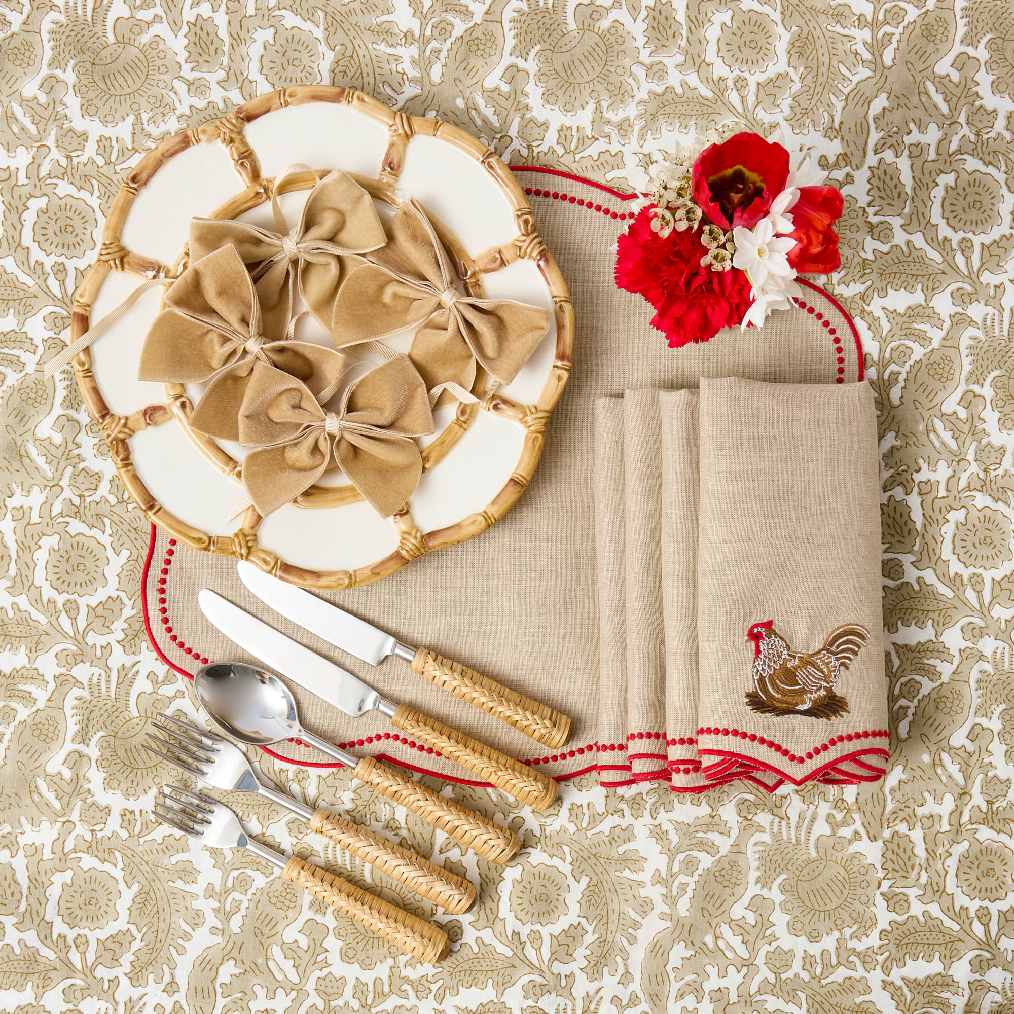 Putty Pheasant Tablecloth - Image 13