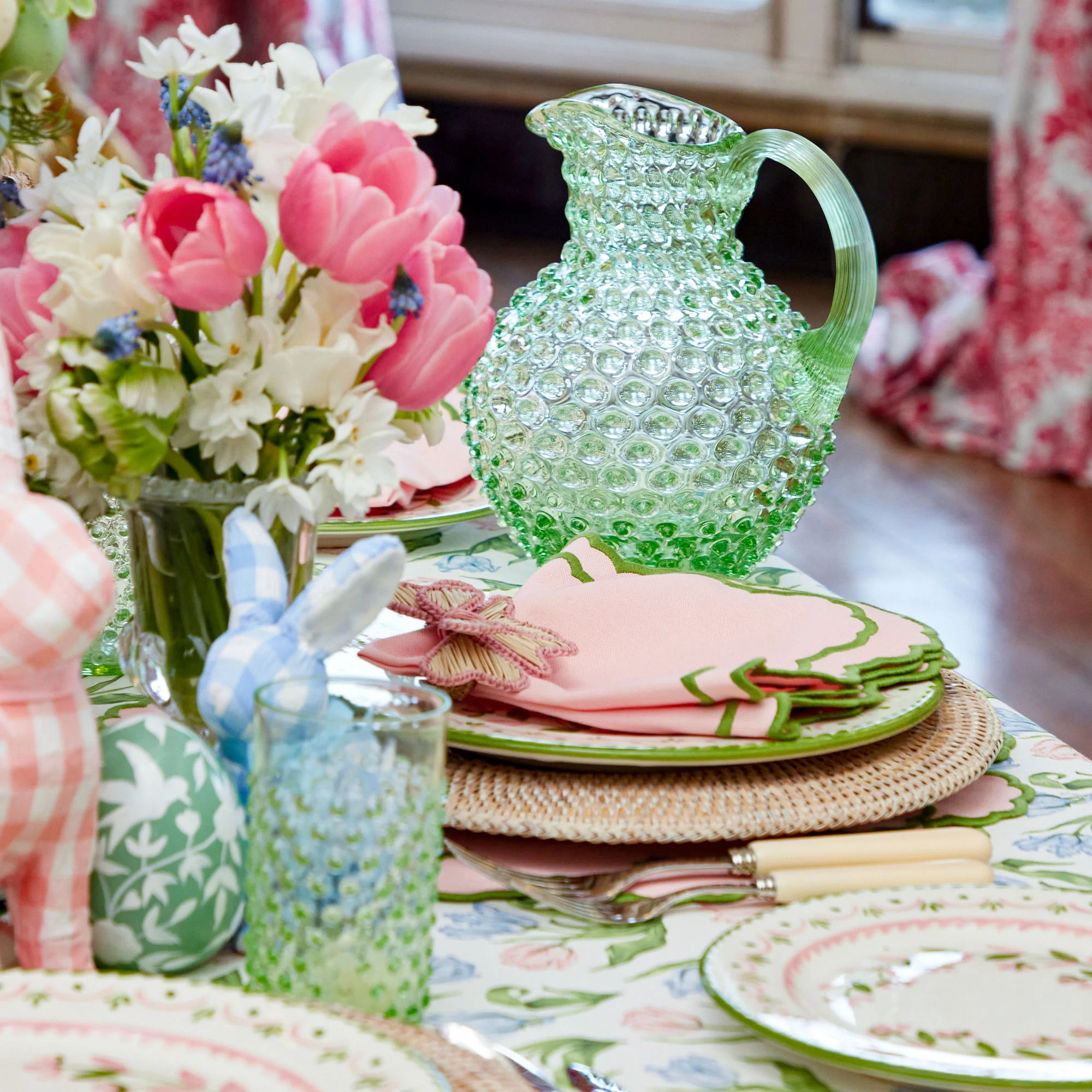 Emerald Hobnail Jug - Image 7