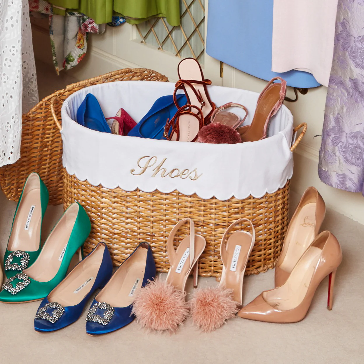 Isabella Rattan Basket (Medium) - Image 4