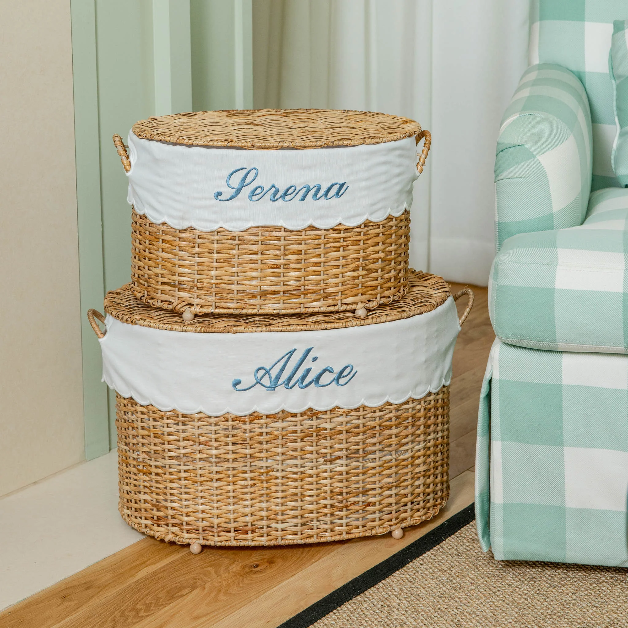 Isabella Rattan Basket (Medium) - Image 10