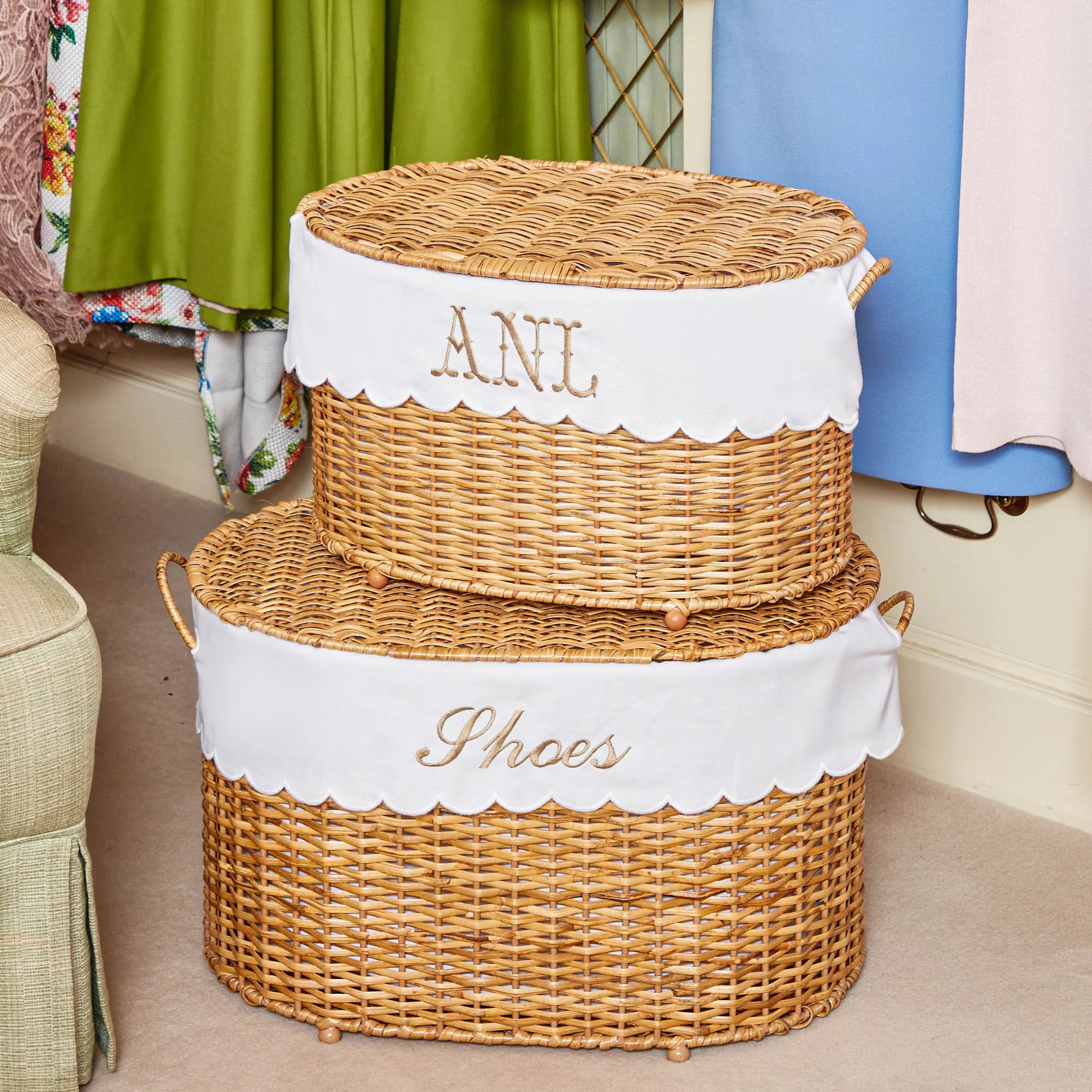 Isabella Rattan Basket (Medium) - Image 7