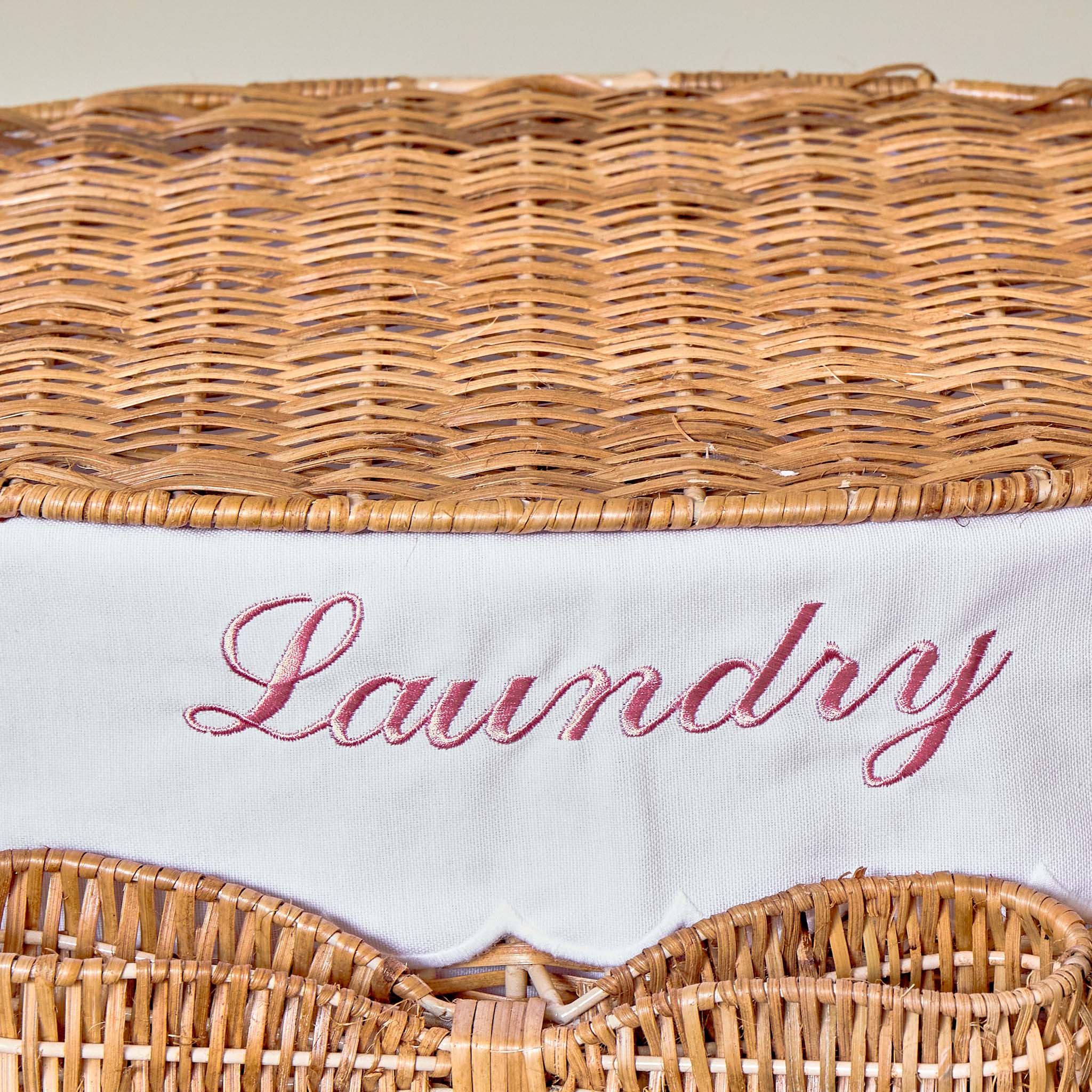 Isabella Rattan Bow Laundry Basket - Image 9